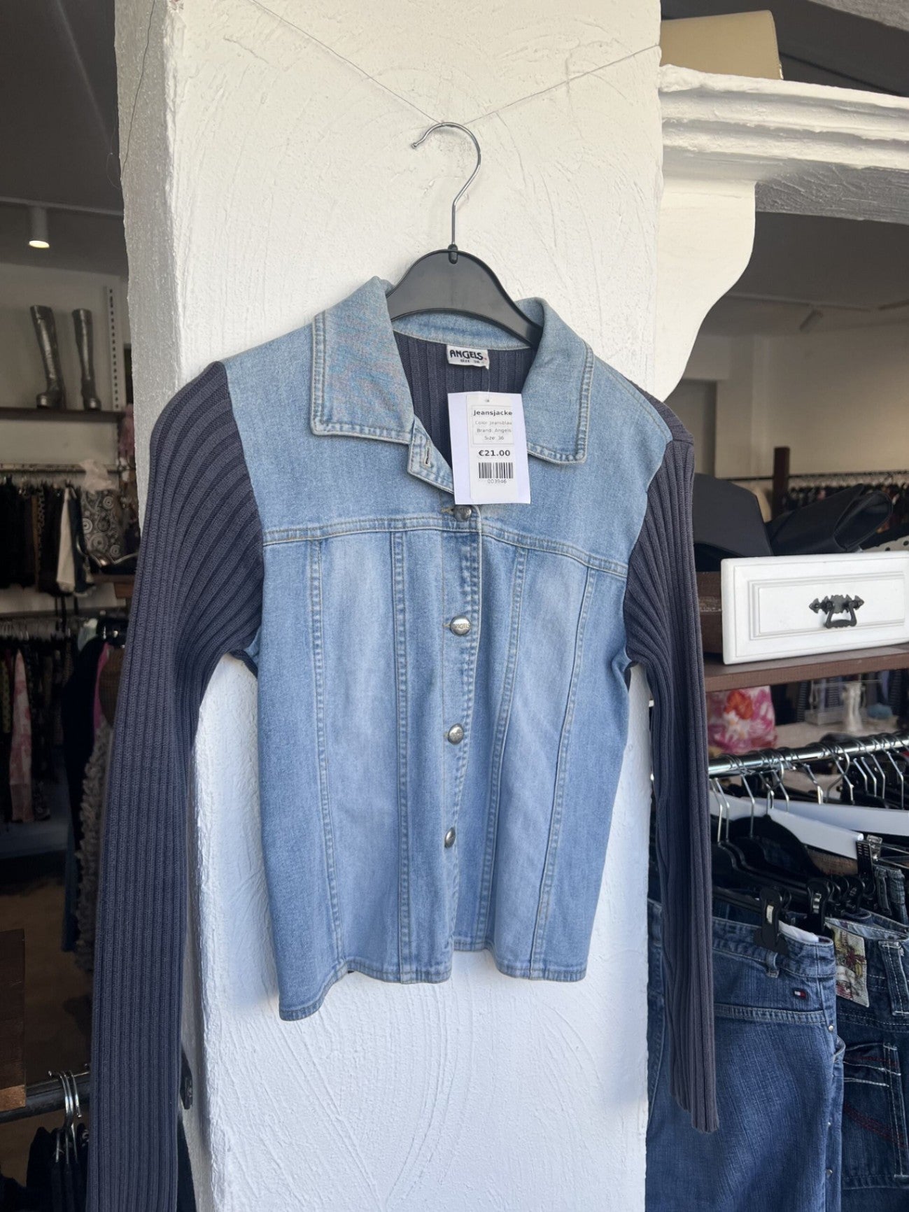 Angels Jeansjacke 36 Blau und Grau