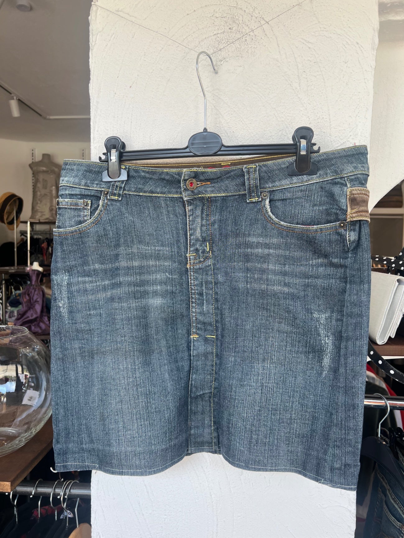 Jeansrock M Blau
