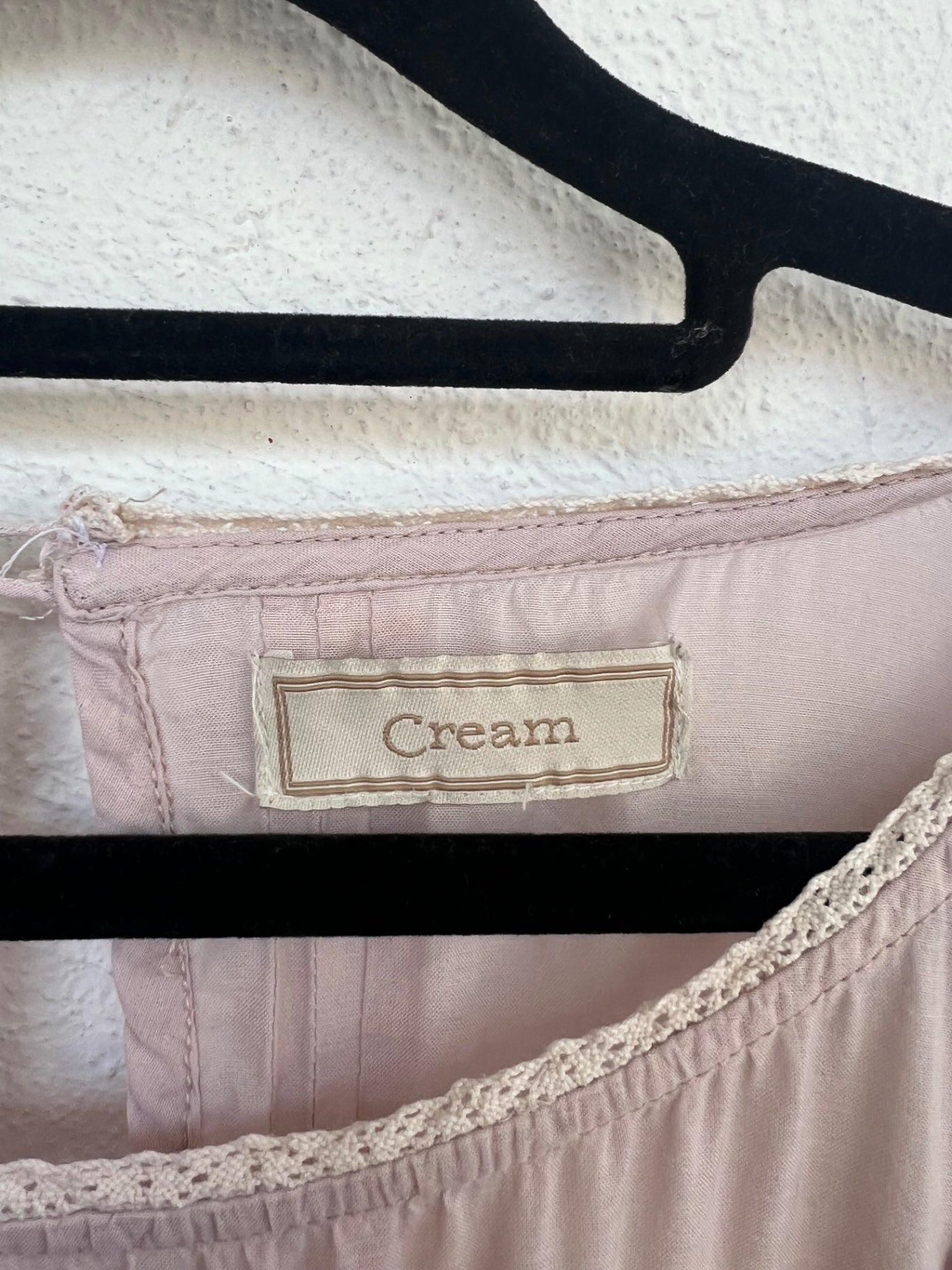 Cream Bluse S Hellrosa