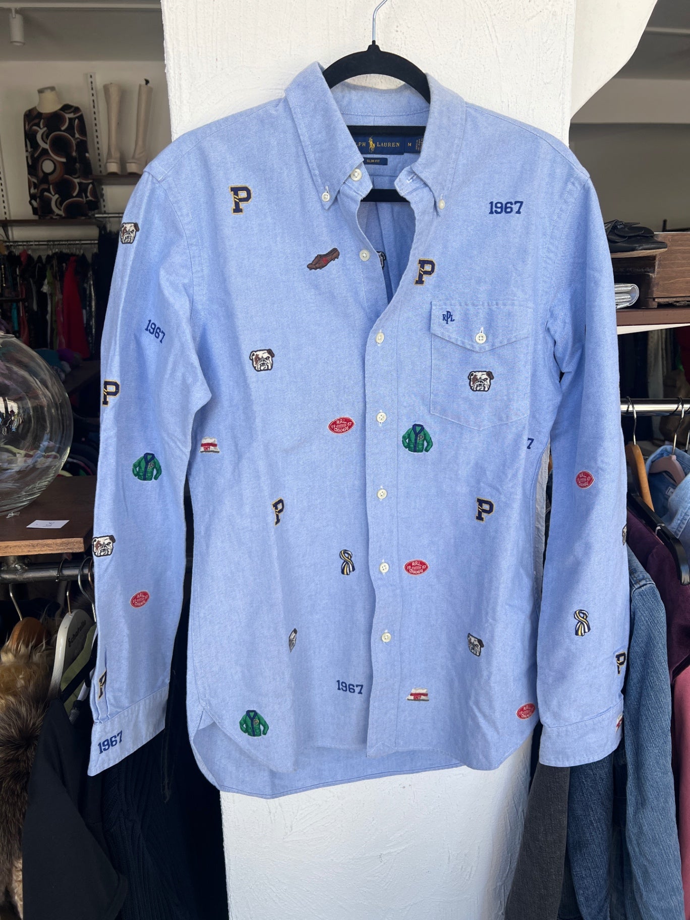 Polo Ralph Lauren Hemd M Hellblau