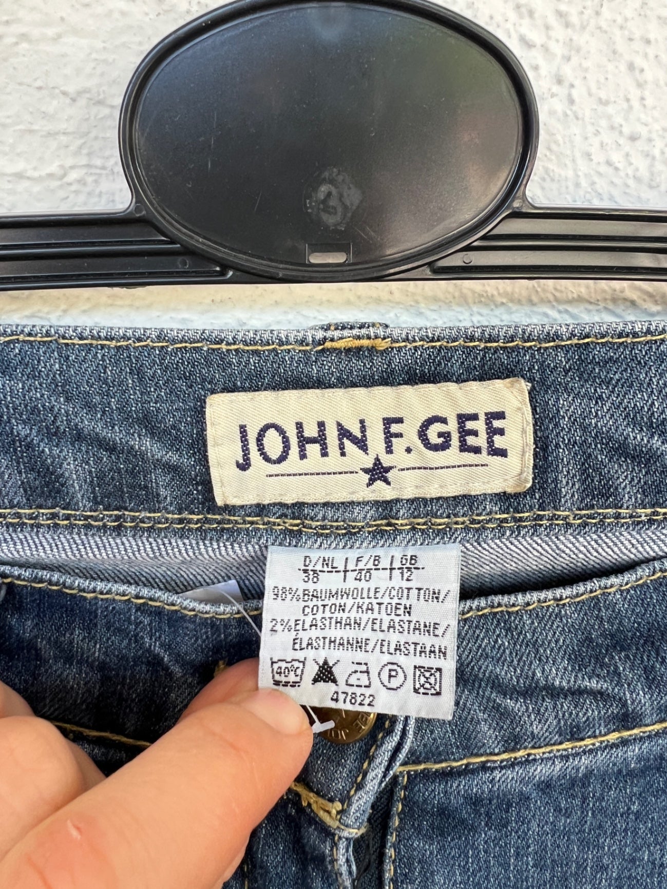 John F. Gee Jeans 38 Blau