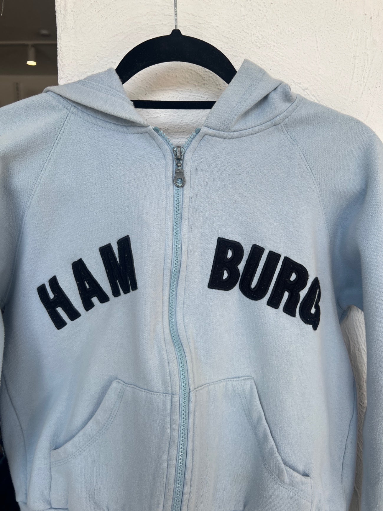 Hamburg Sweatjacke S Hellblau