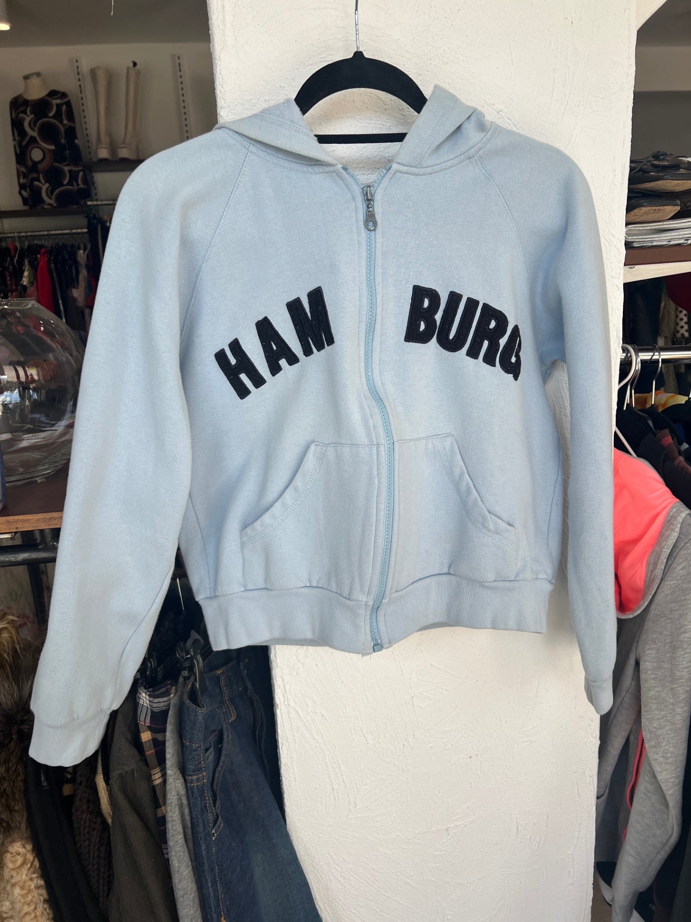 Hamburg Sweatjacke S Hellblau