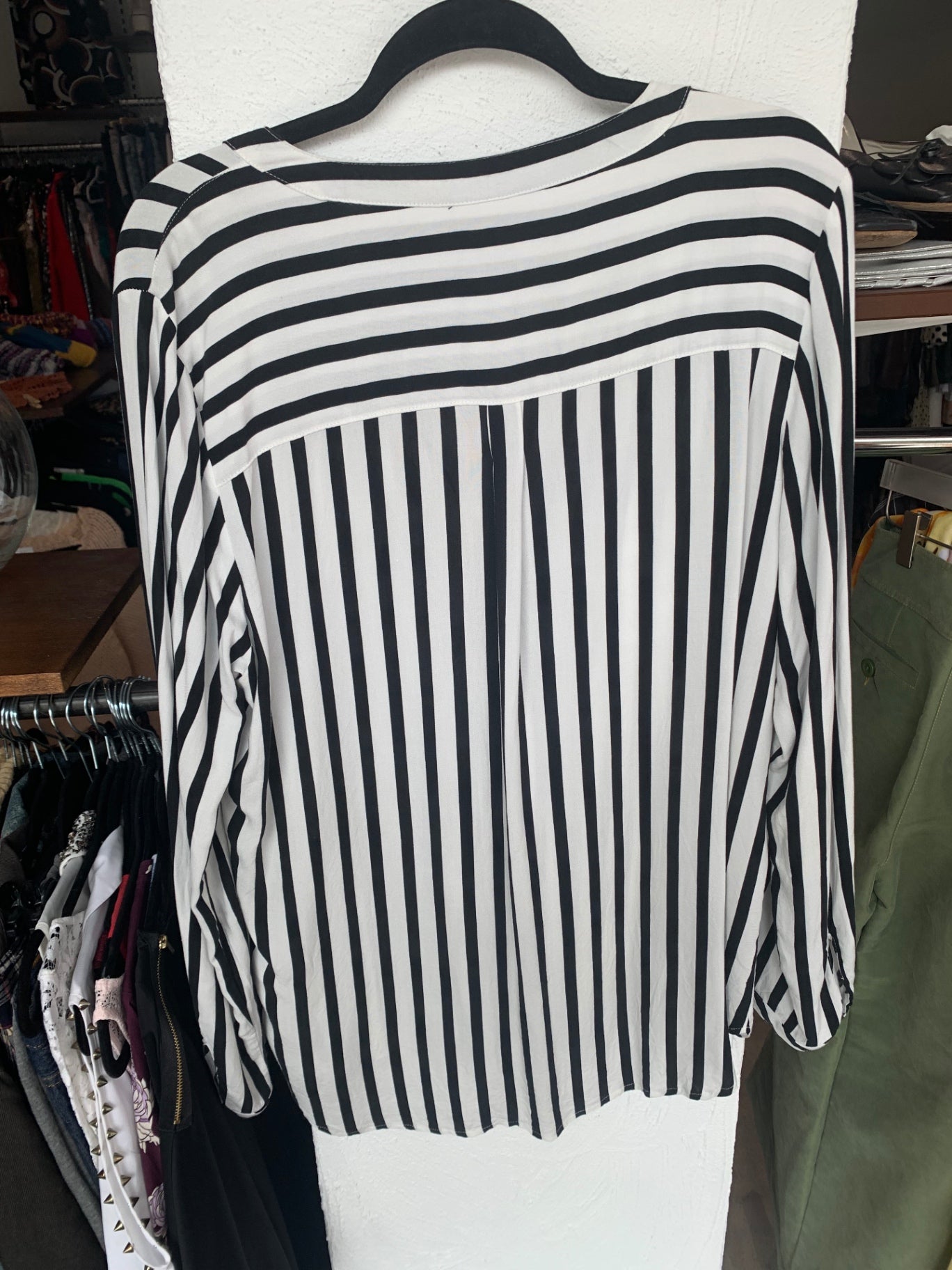 Street One Bluse 42 Schwarz-Weiß