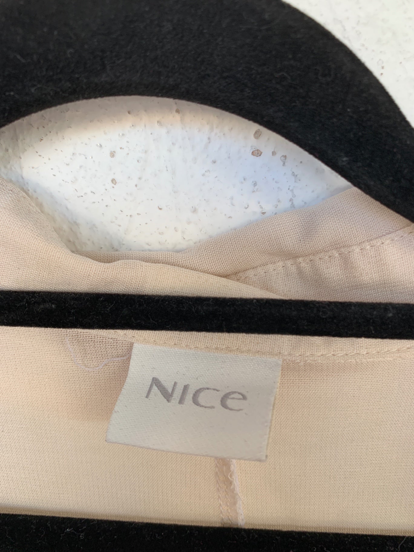Nice Bluse M Creme-weiß