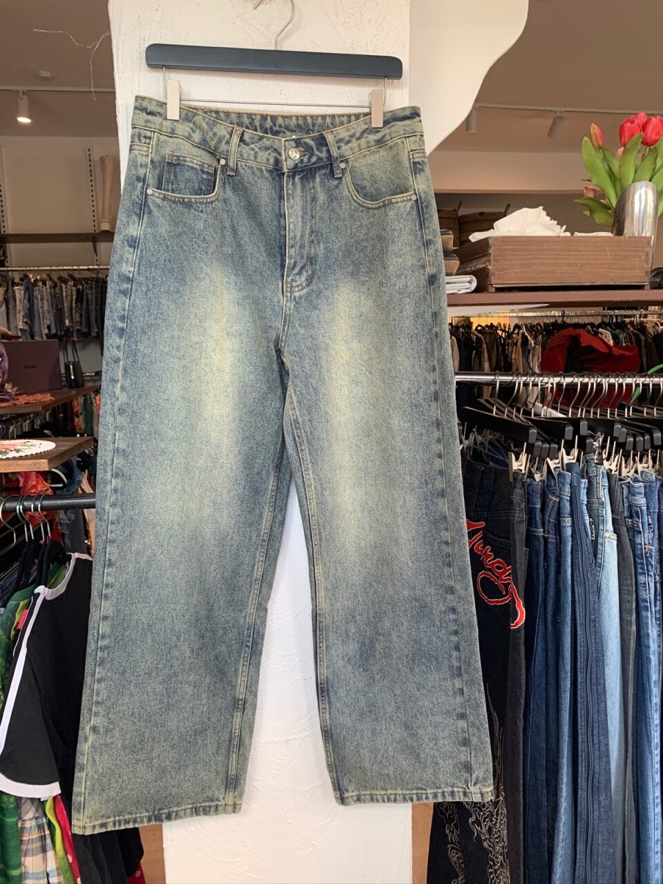 Ed Hardy x Urban Outfitters Jeans S Blau und Grau