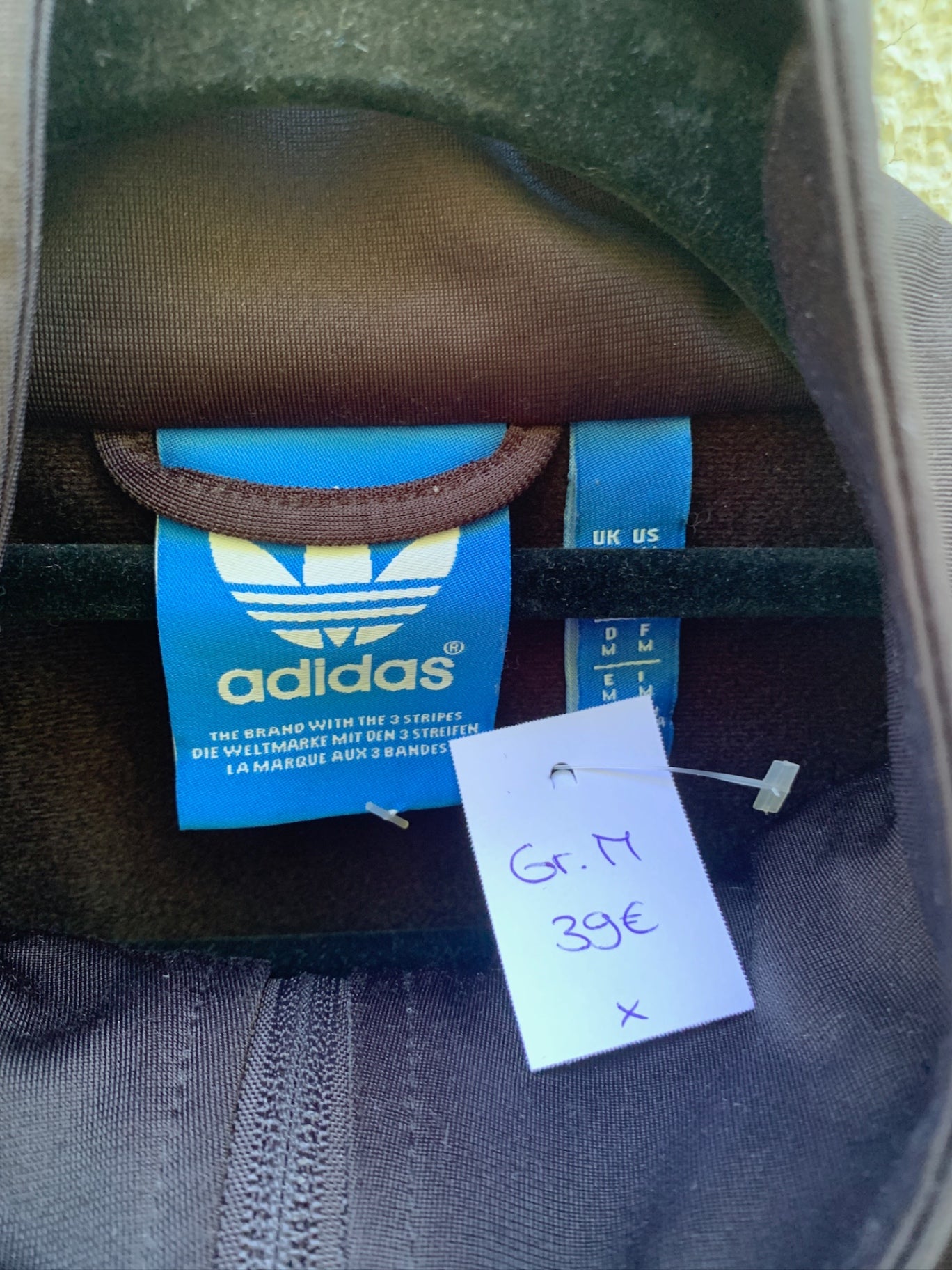 Adidas Jacke M Schwarz/Weiß
