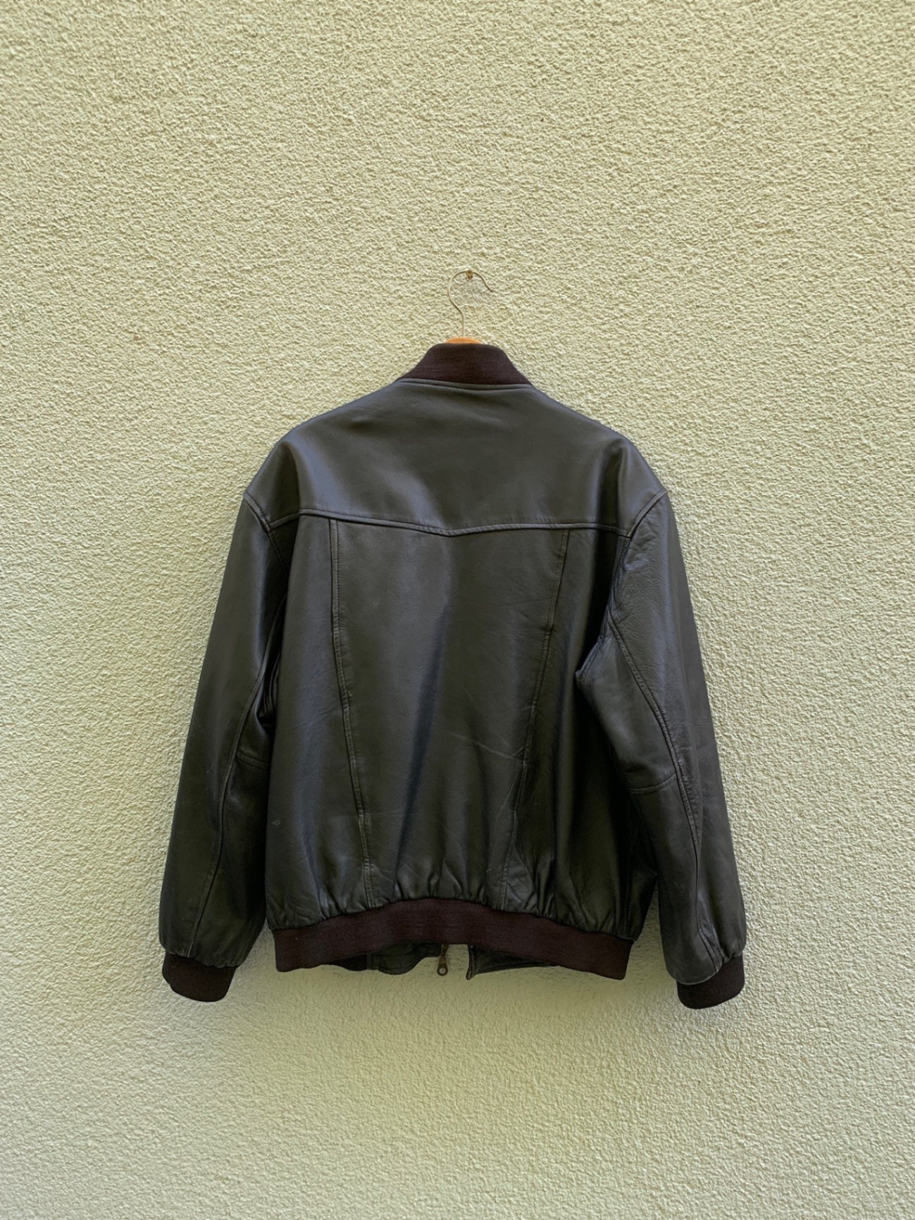Lederjacke XL Schwarz