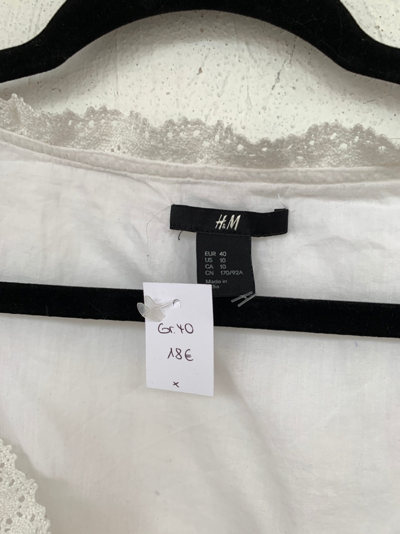 H&M Bluse 40 Weiß