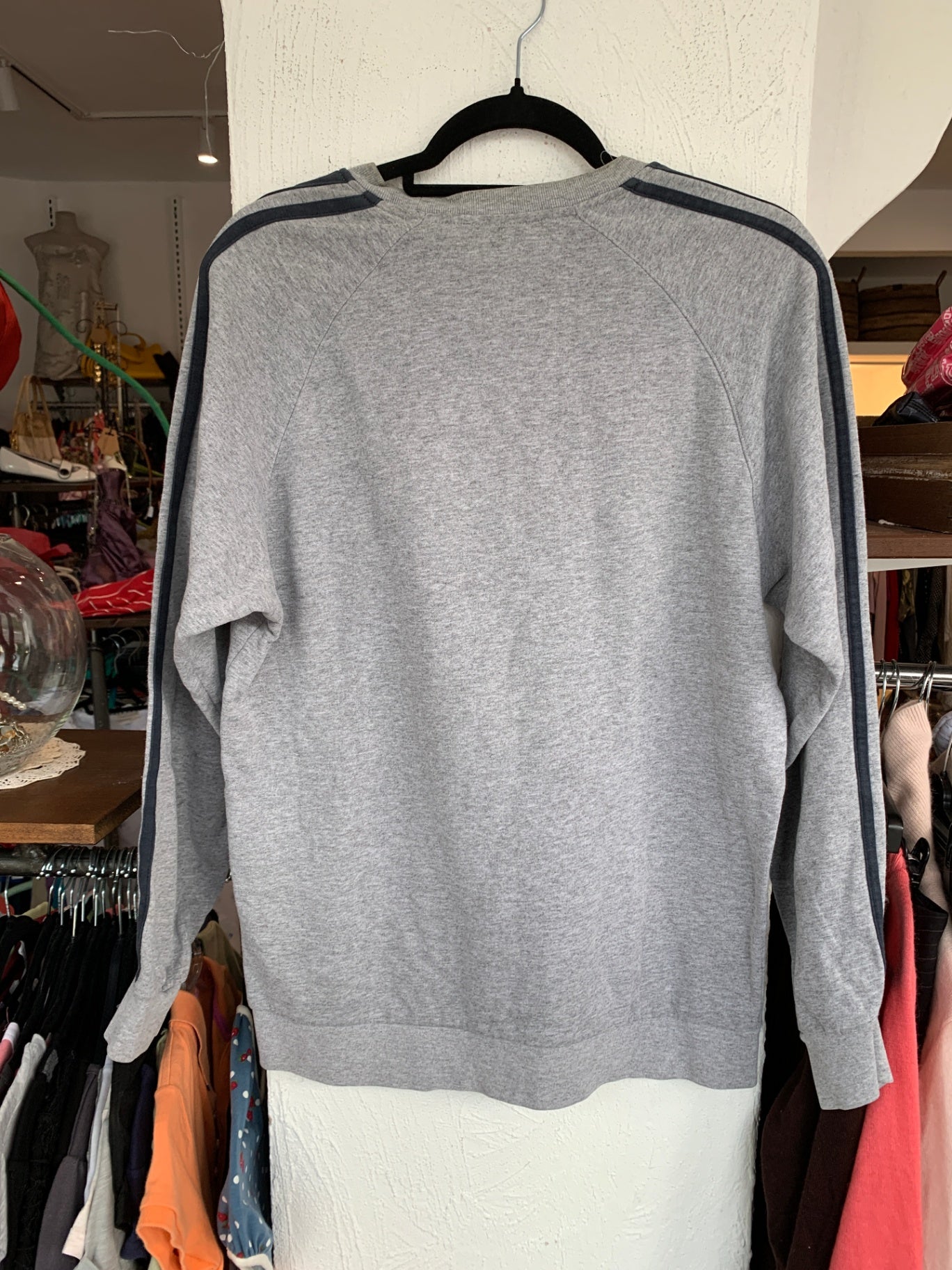 adidas Pullover S Grau