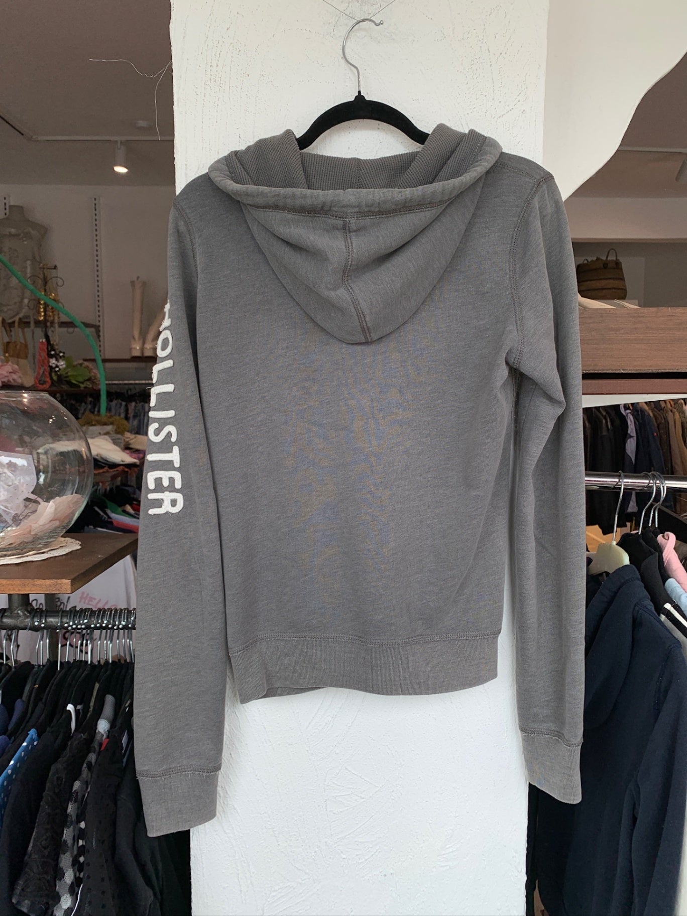 Hollister Jacke M Grau