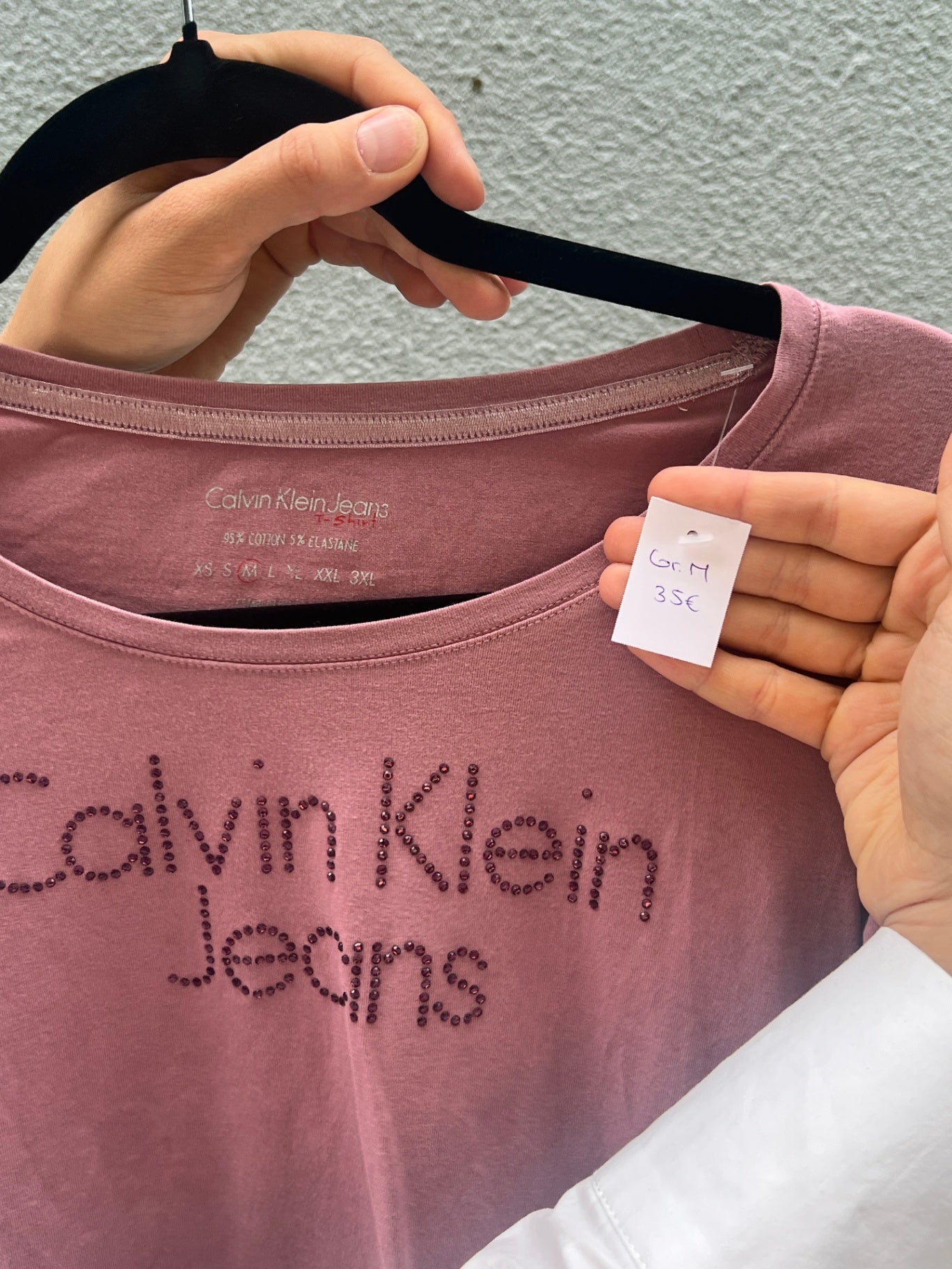 Calvin Klein Langarmshirt M Rosa