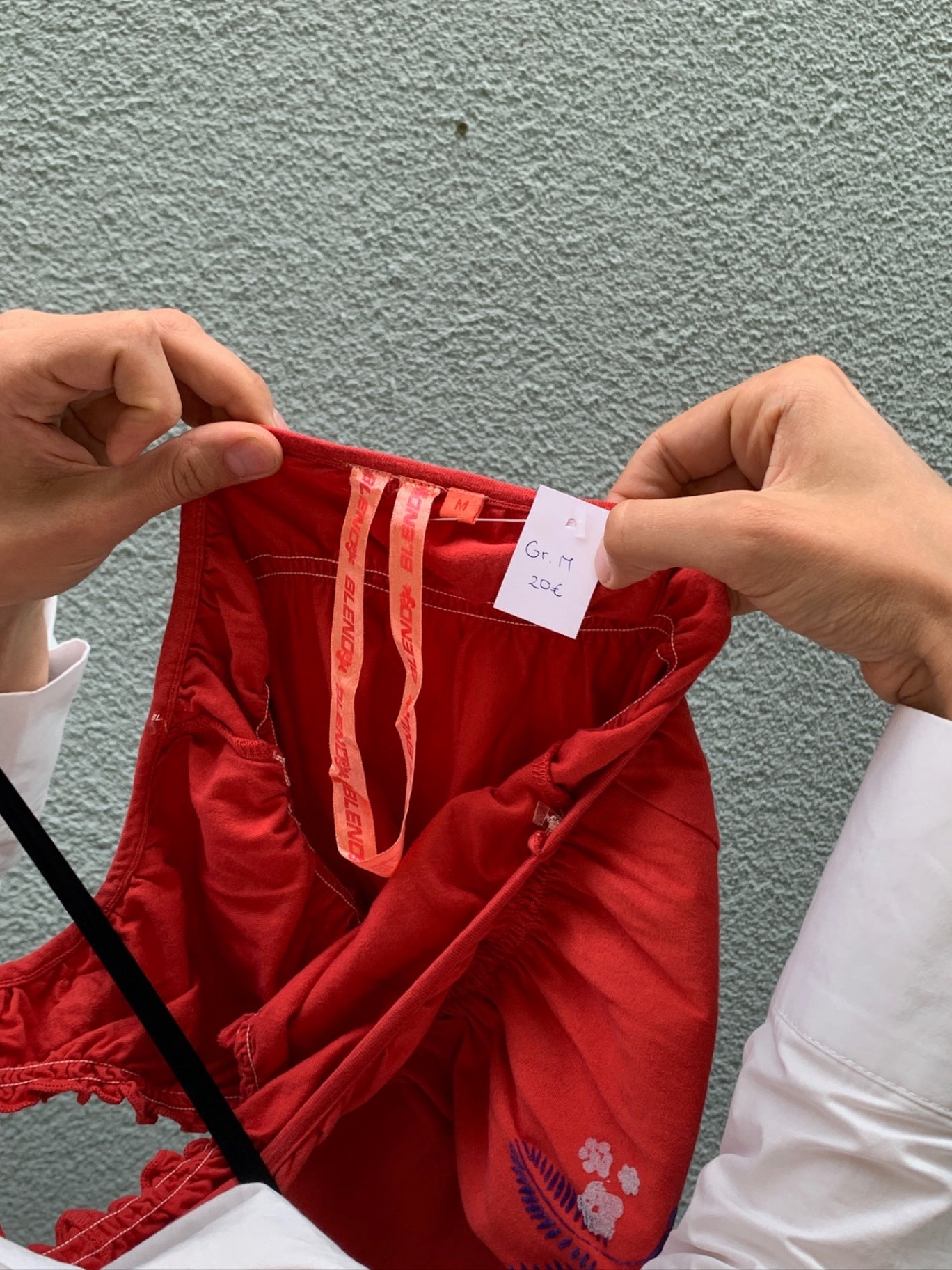 BLEND Girl Neckholder Top M Rot