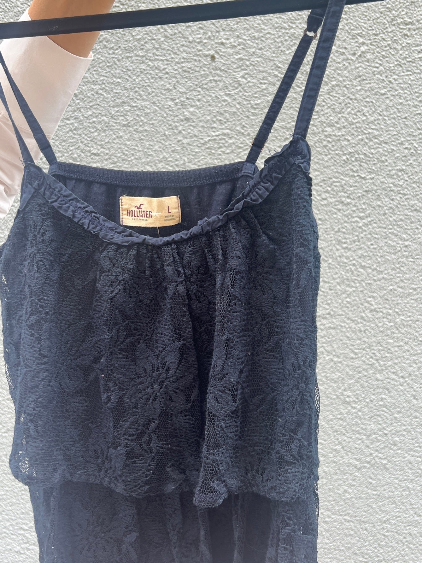 Hollister Ärmelloses Oberteil L Schwarz