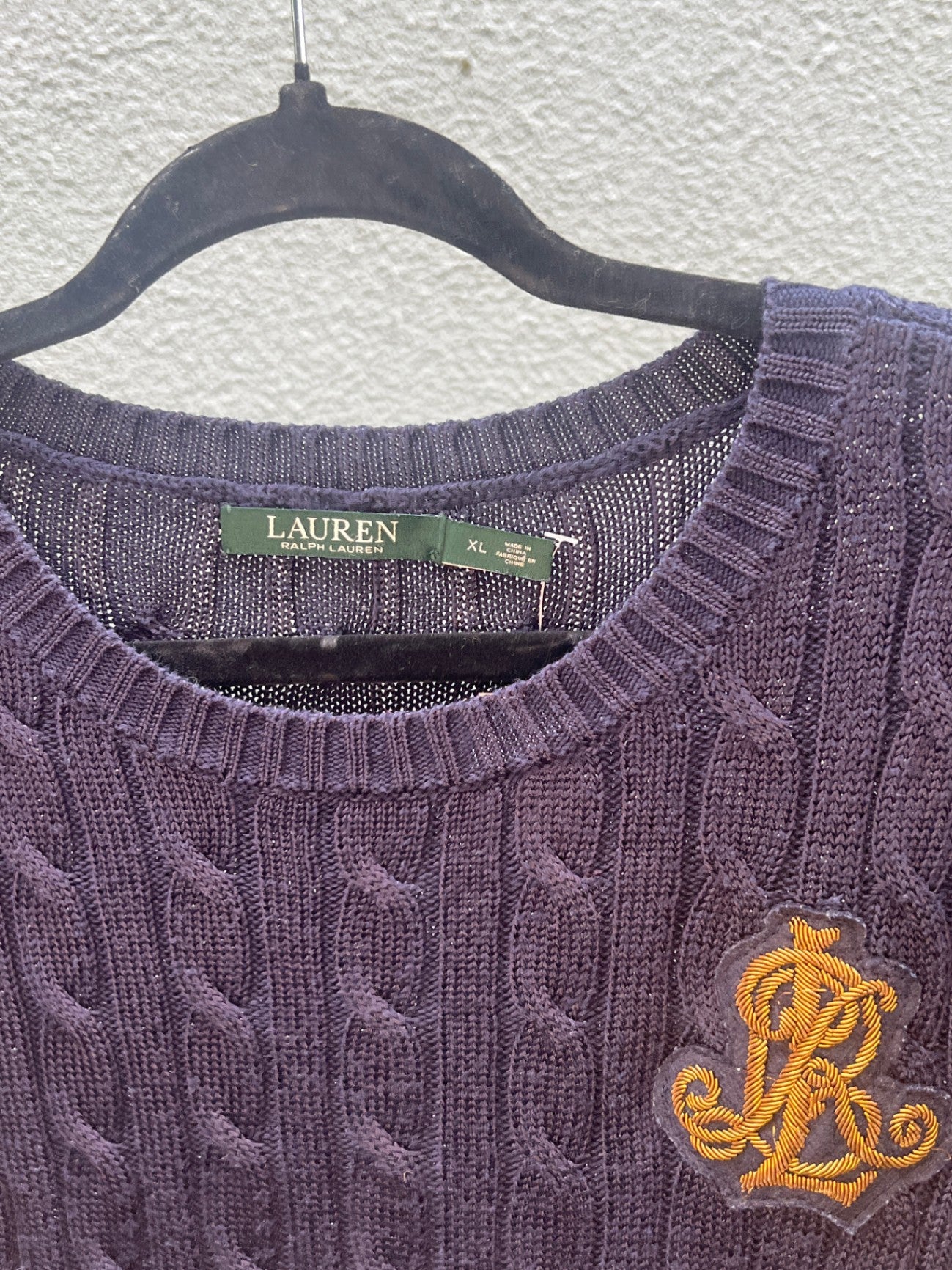 LAUREN Strickjacke XL Dunkelblau