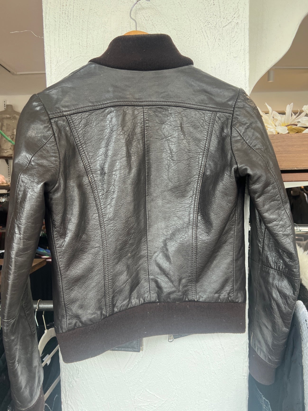 Lederjacke S Schwarz