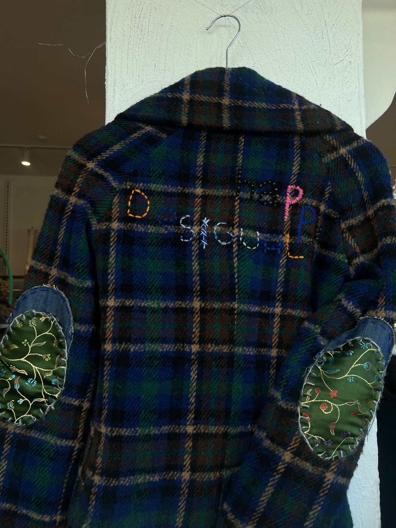 Desigual Jacke S Blau, Grün, Braun