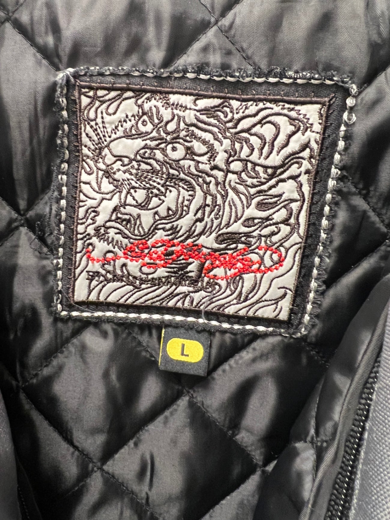 Ed Hardy Jacke L Grau
