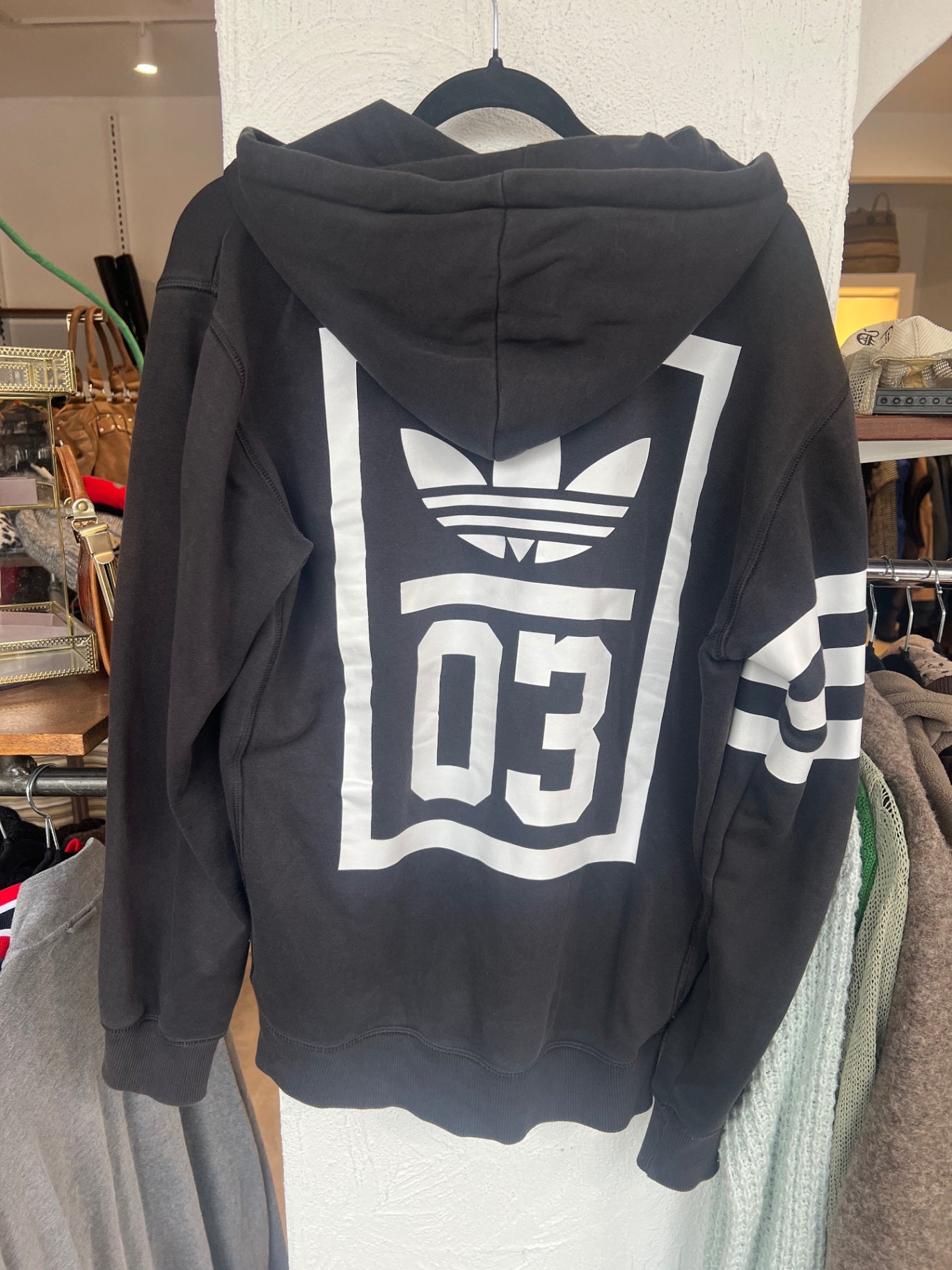 adidas Strickjacke XS Schwarz Weiß