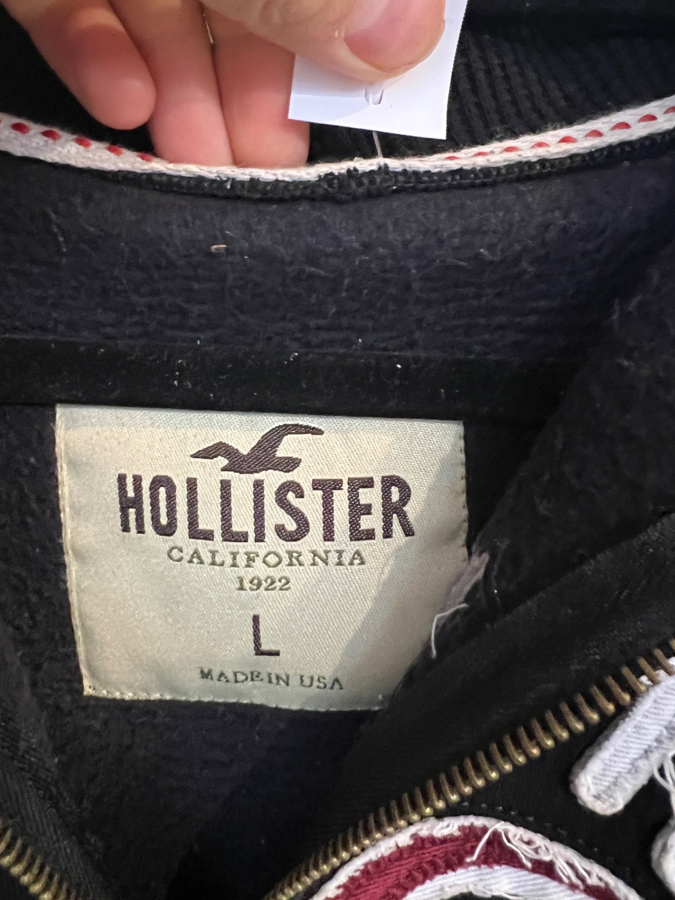 Hollister Strickjacke L Schwarz