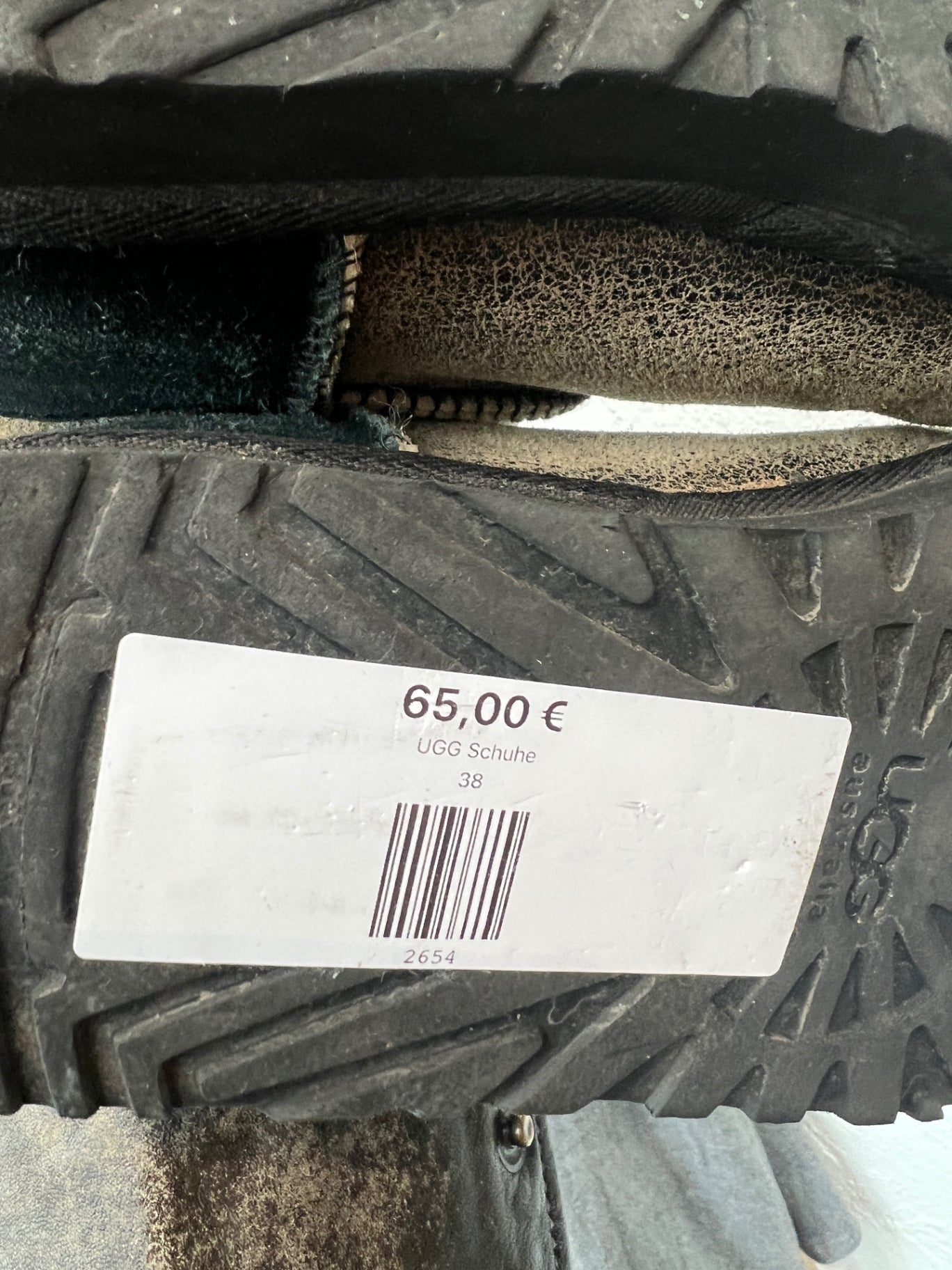 UGG Stiefel 38 Beige Schwarz