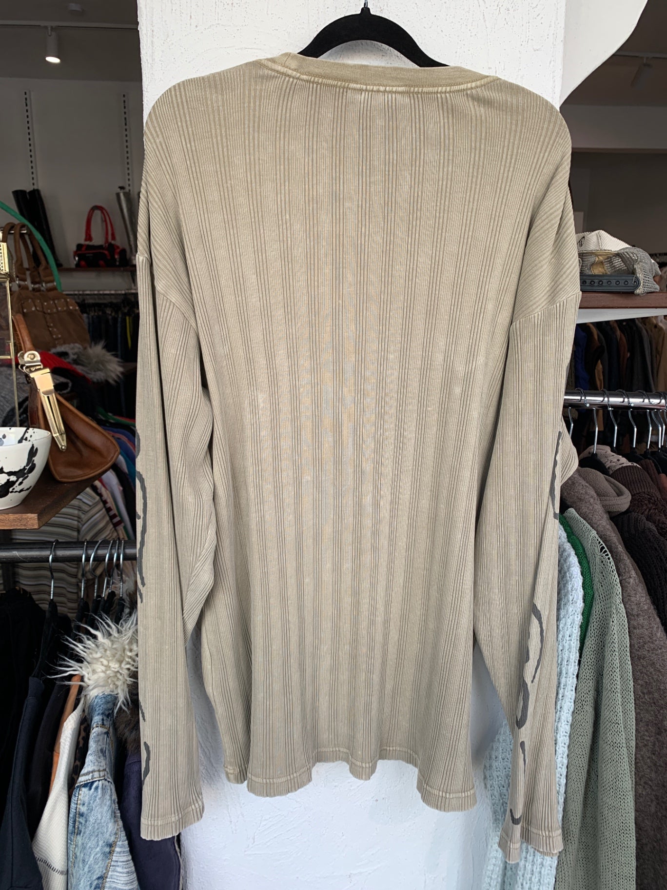 Ed Hardy Langarmshirt M Beige Braun