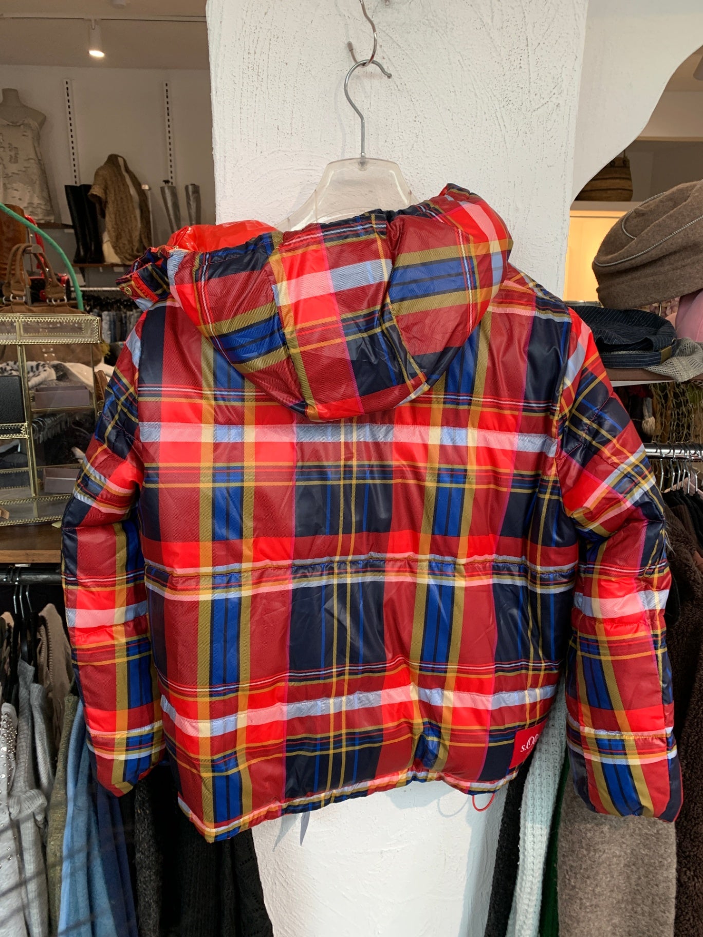 s.Oliver Jacke 40 Rot Kariert