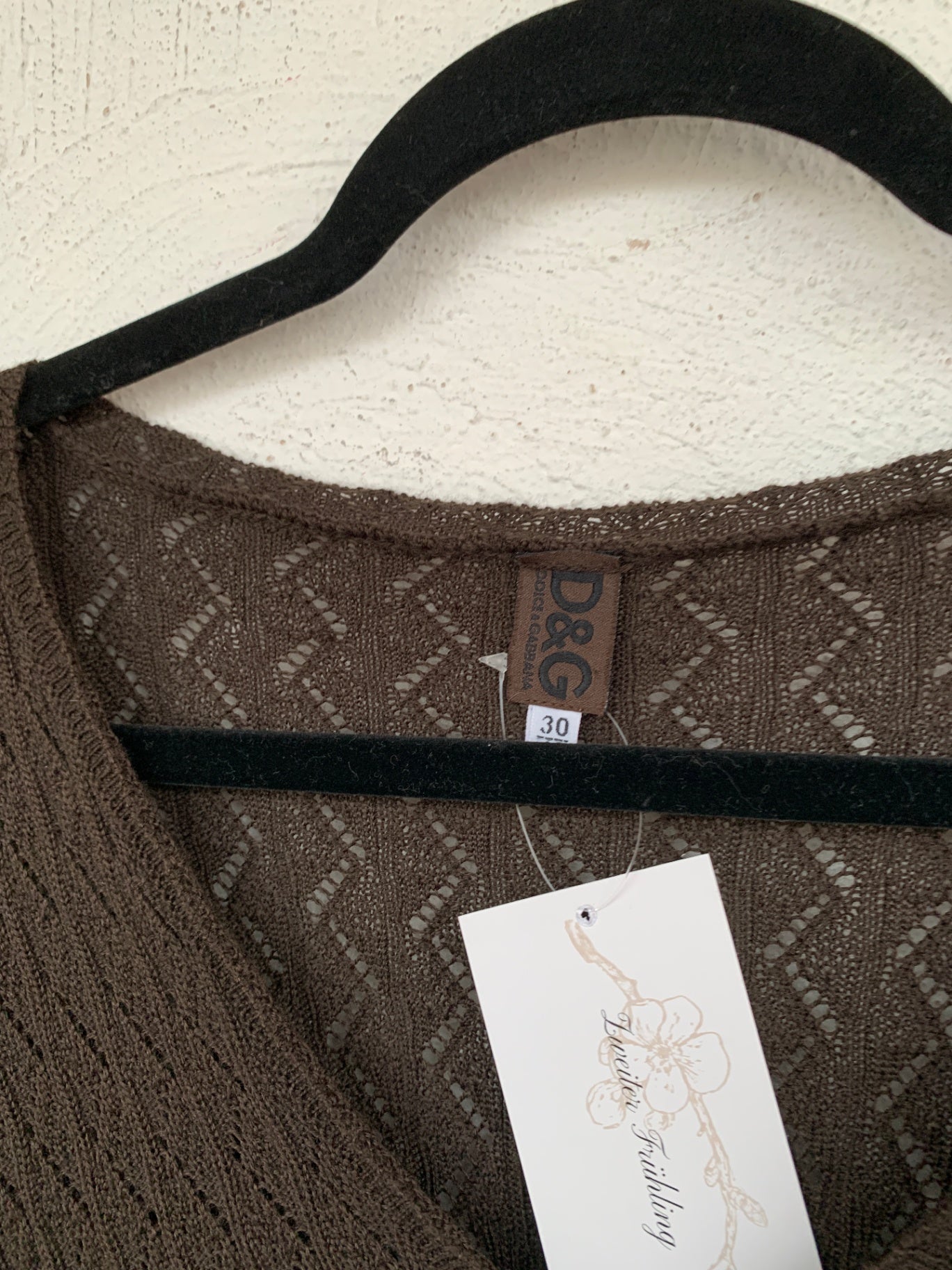 Dolce & Gabbana Strickkleid S Dunkelbraun