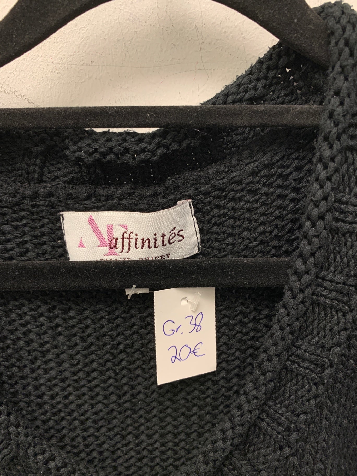 affinités Strick Top 38 Schwarz