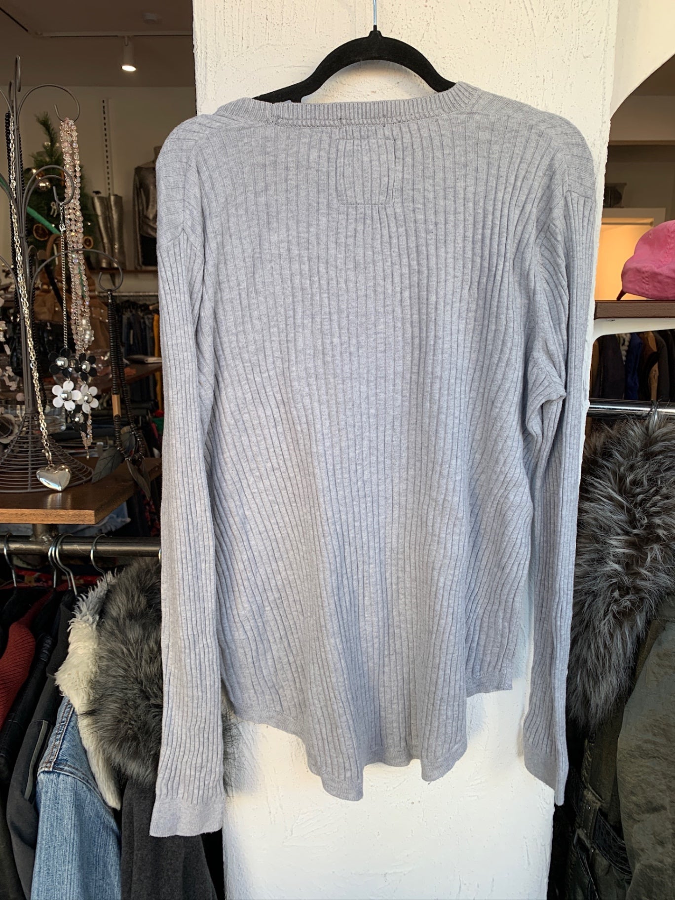 Hollister Pulli M Grau