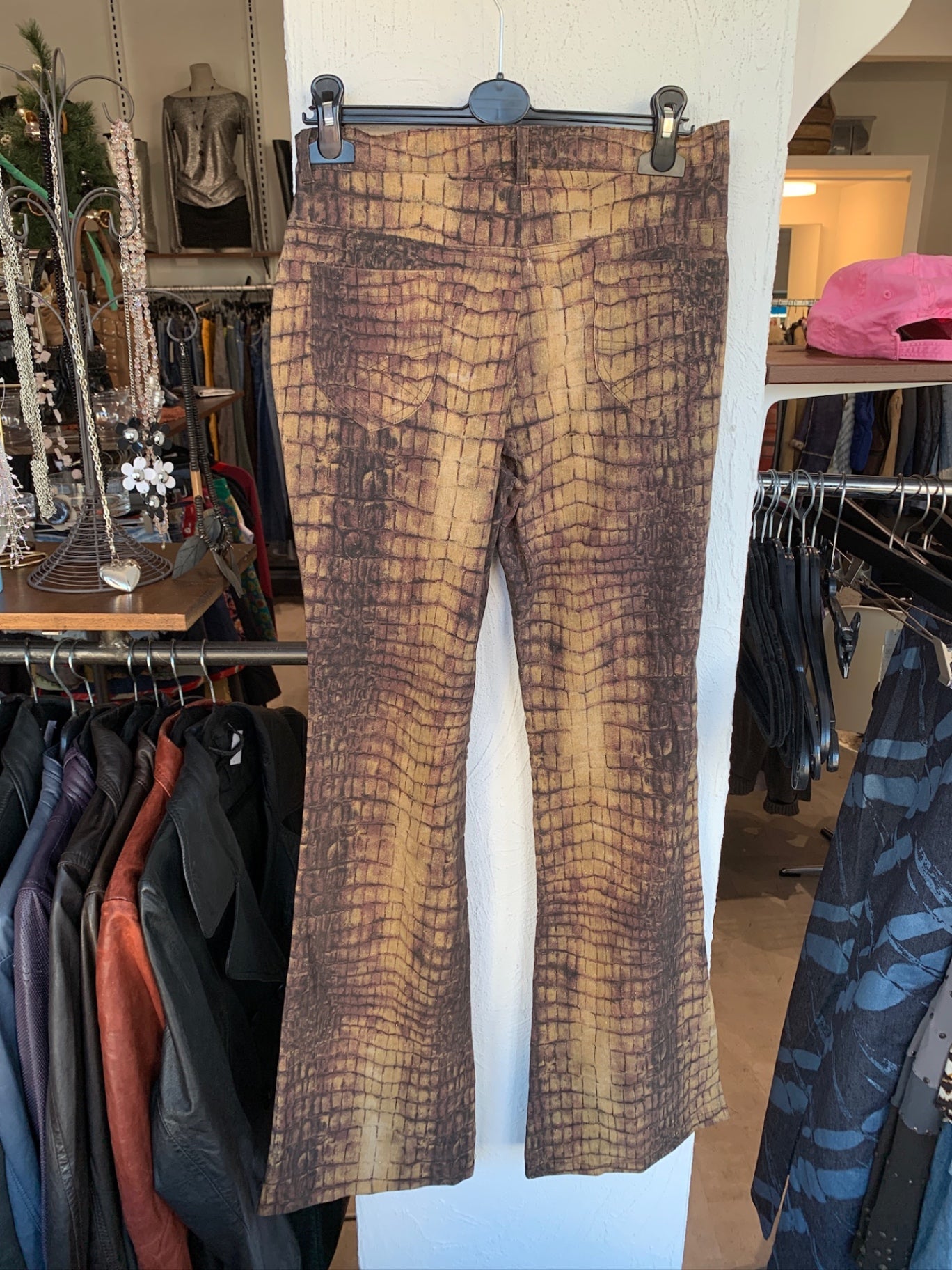 Crocodile-Optik Hose S Braun, Gelb