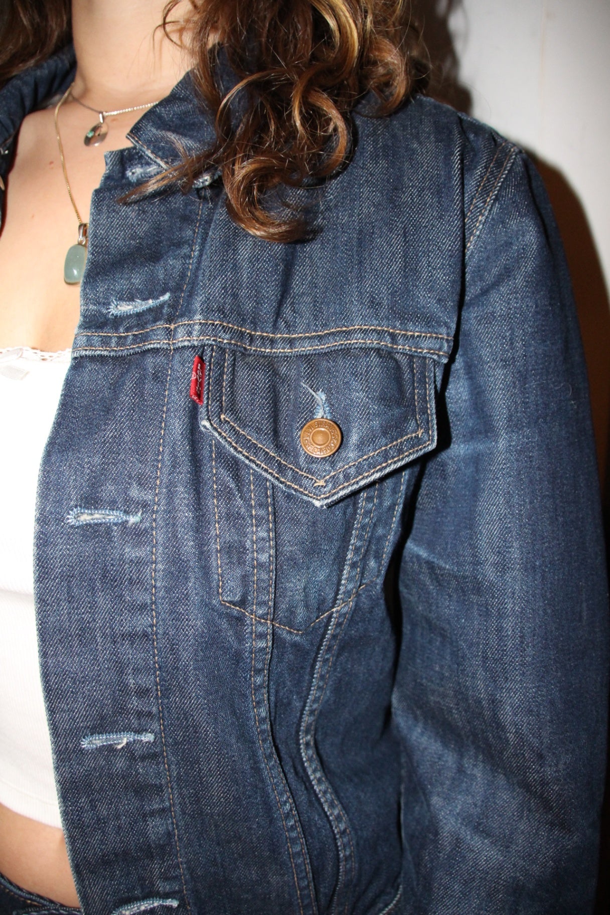Levi's Jeansjacke M Dunkelblau
