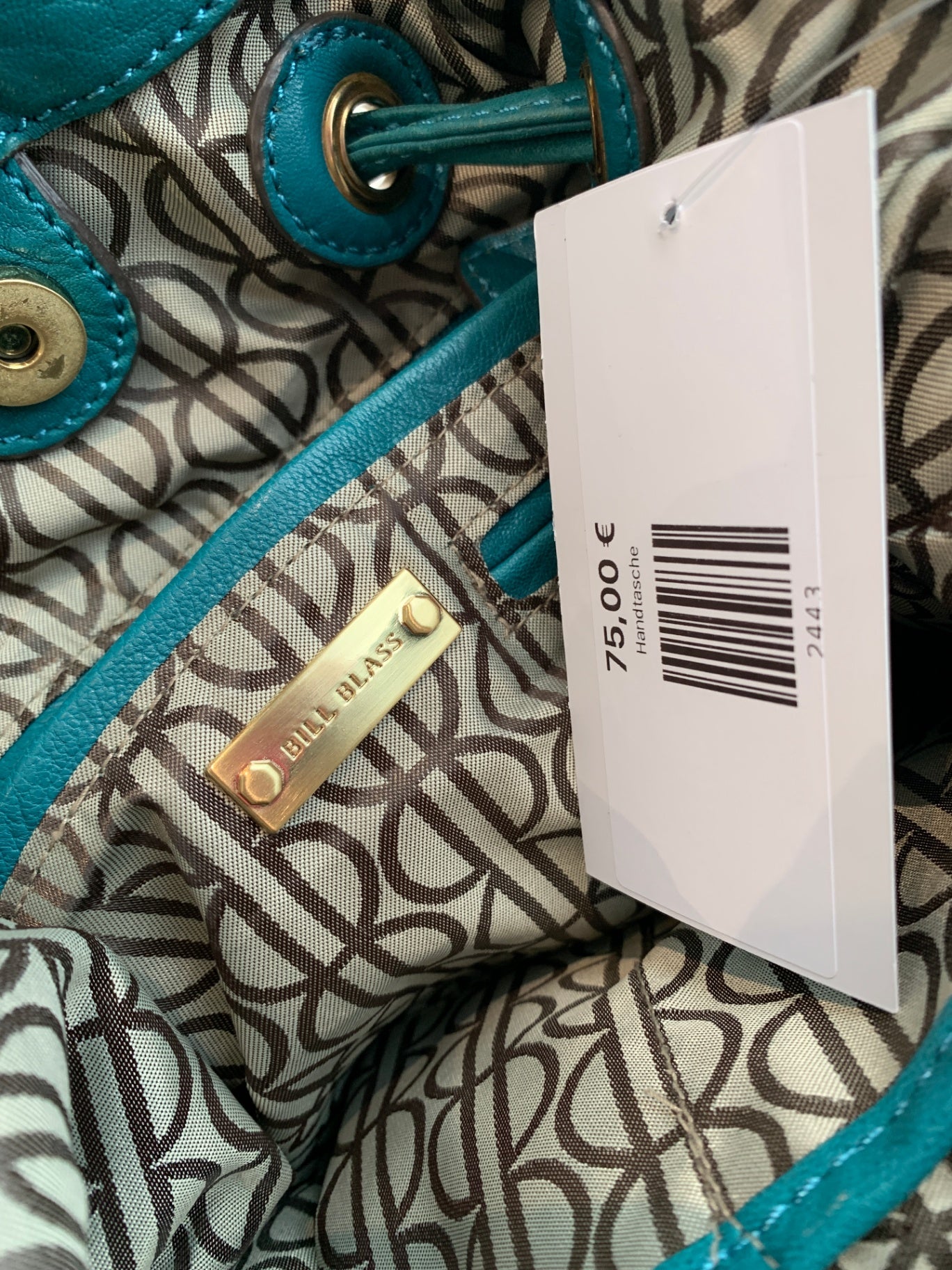 Bill Blass Tasche Türkis