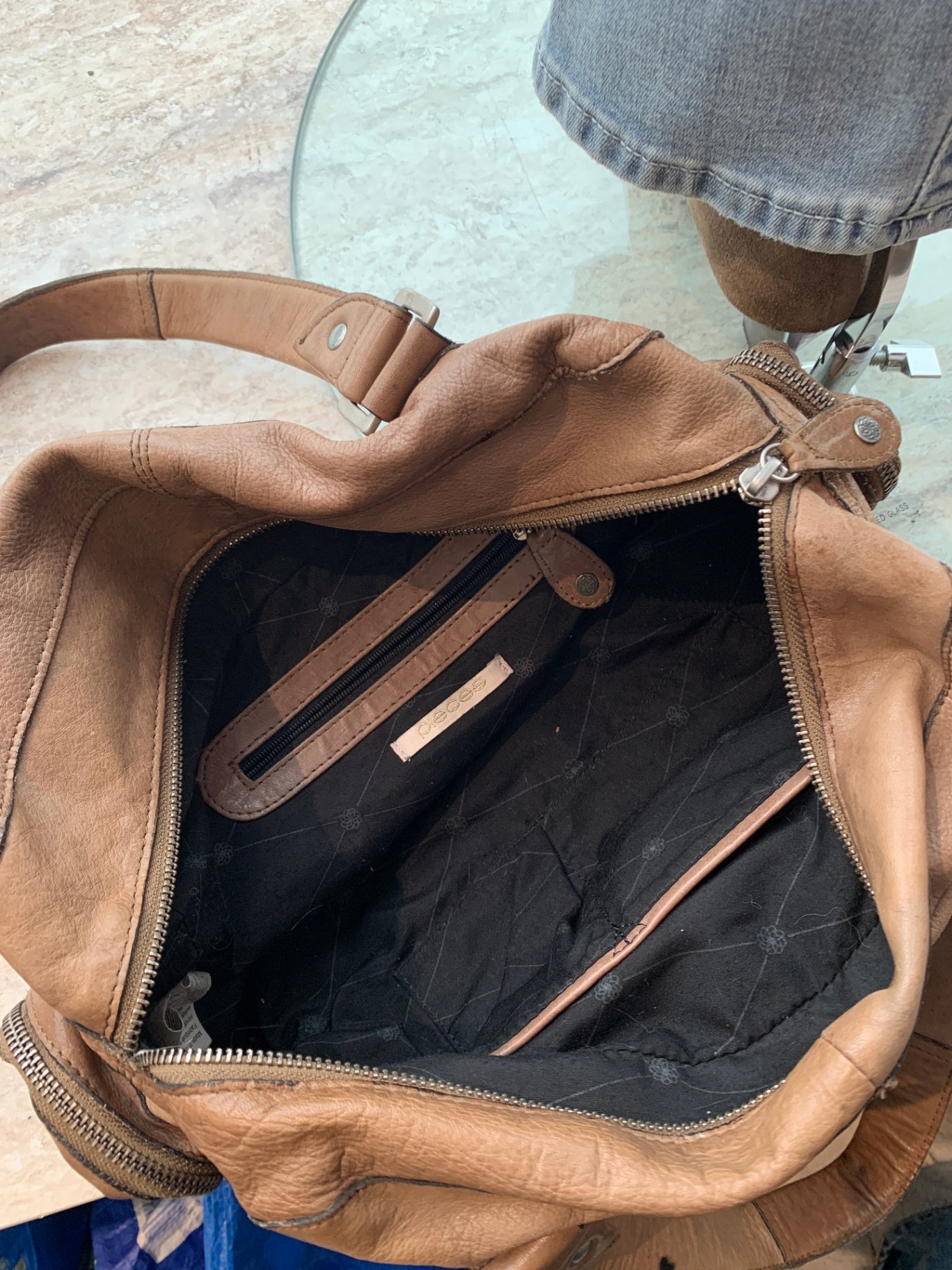 pieces Handtasche PREIS FEHLT Beige Braun