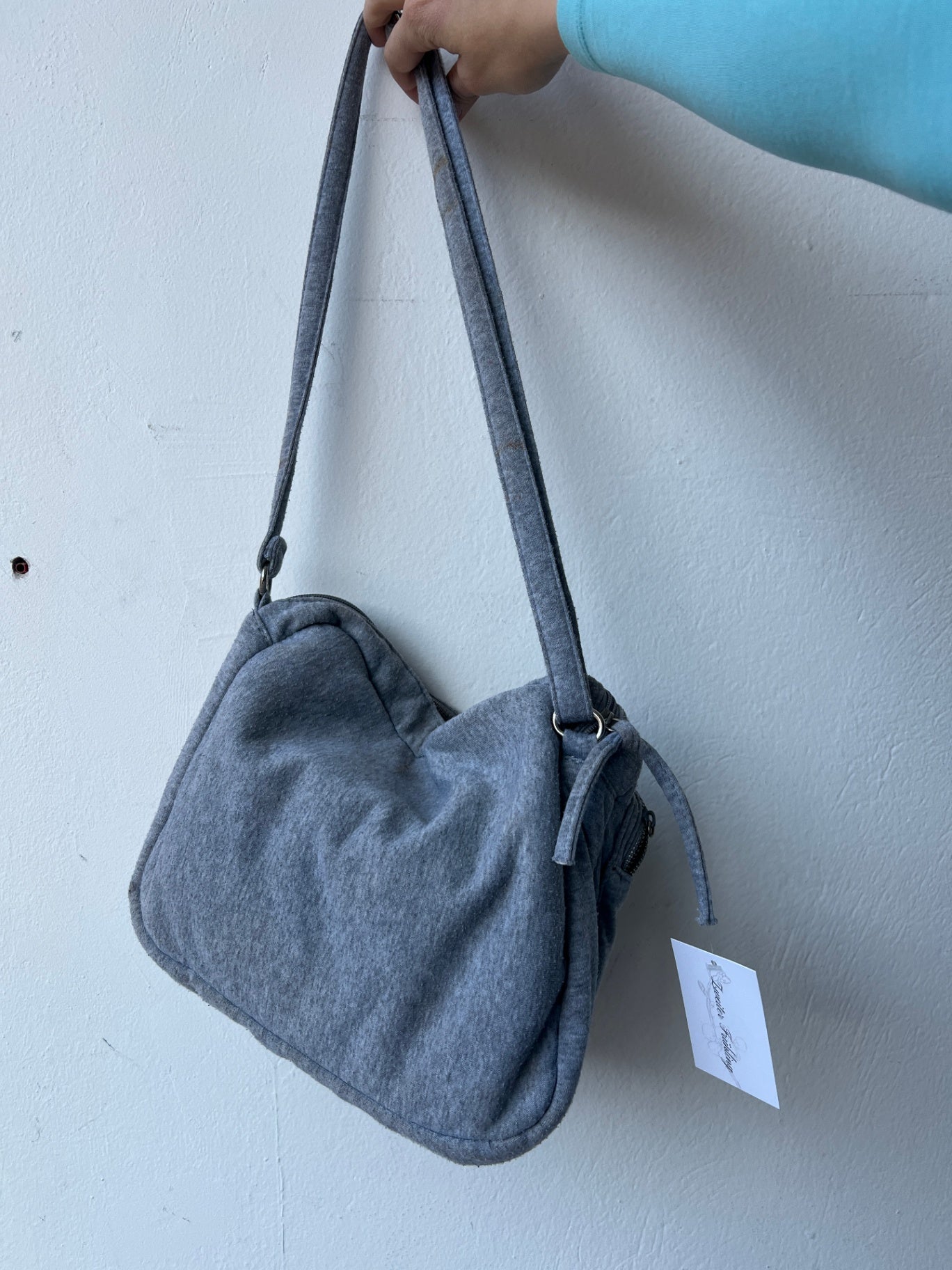 Nieten Tasche Grau