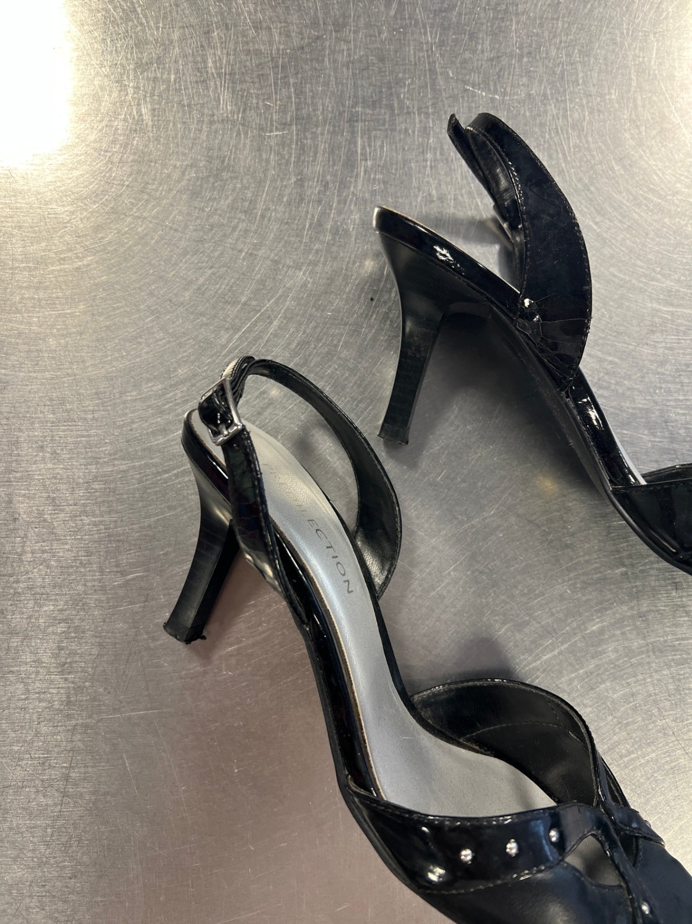 Slingback Heel 38 Schwarz