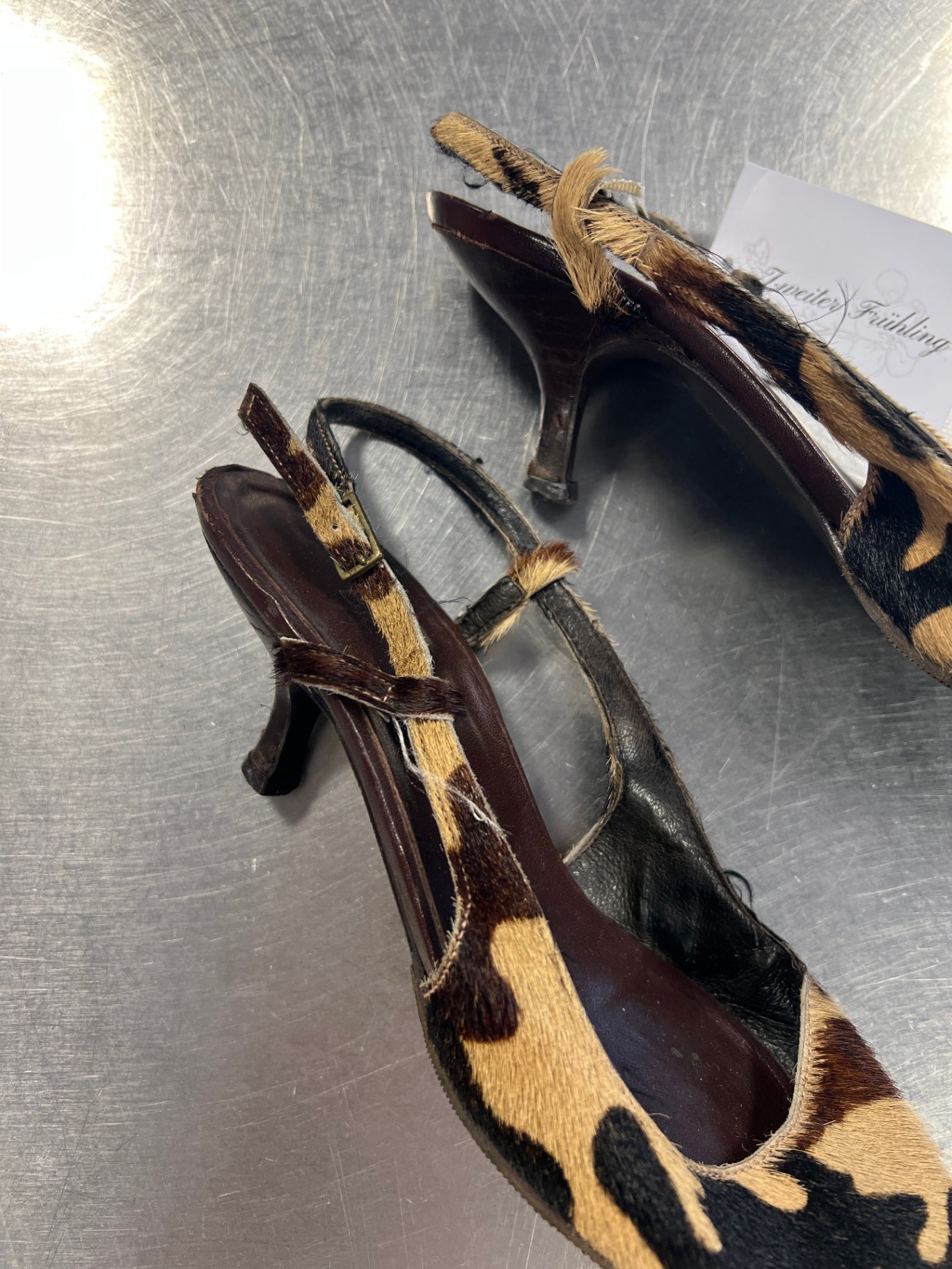 Slingback Kittenheel 40 Camouflage
