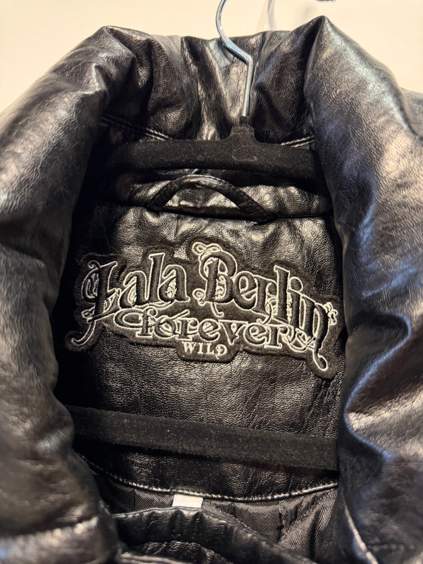 lala Berlin Lederjacke S Schwarz