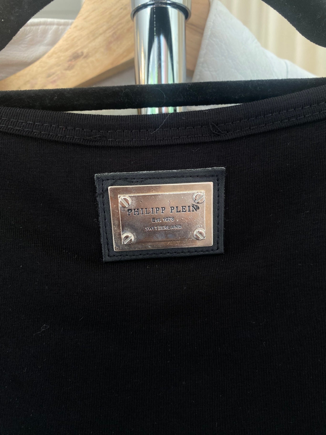 Philipp Plein Top XXL Schwarz mit Nieten