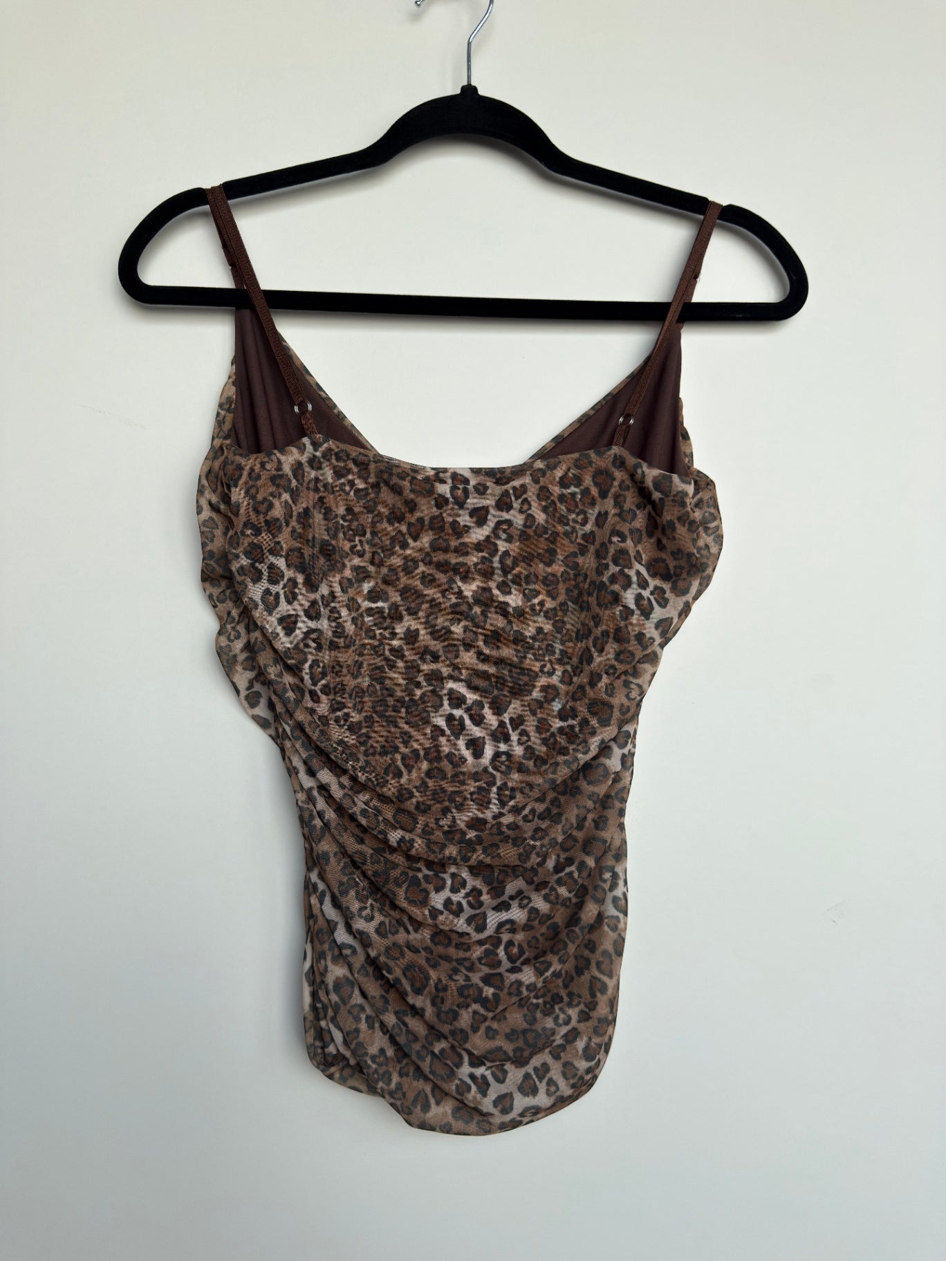 Top s Braun mit Leopardenmuster