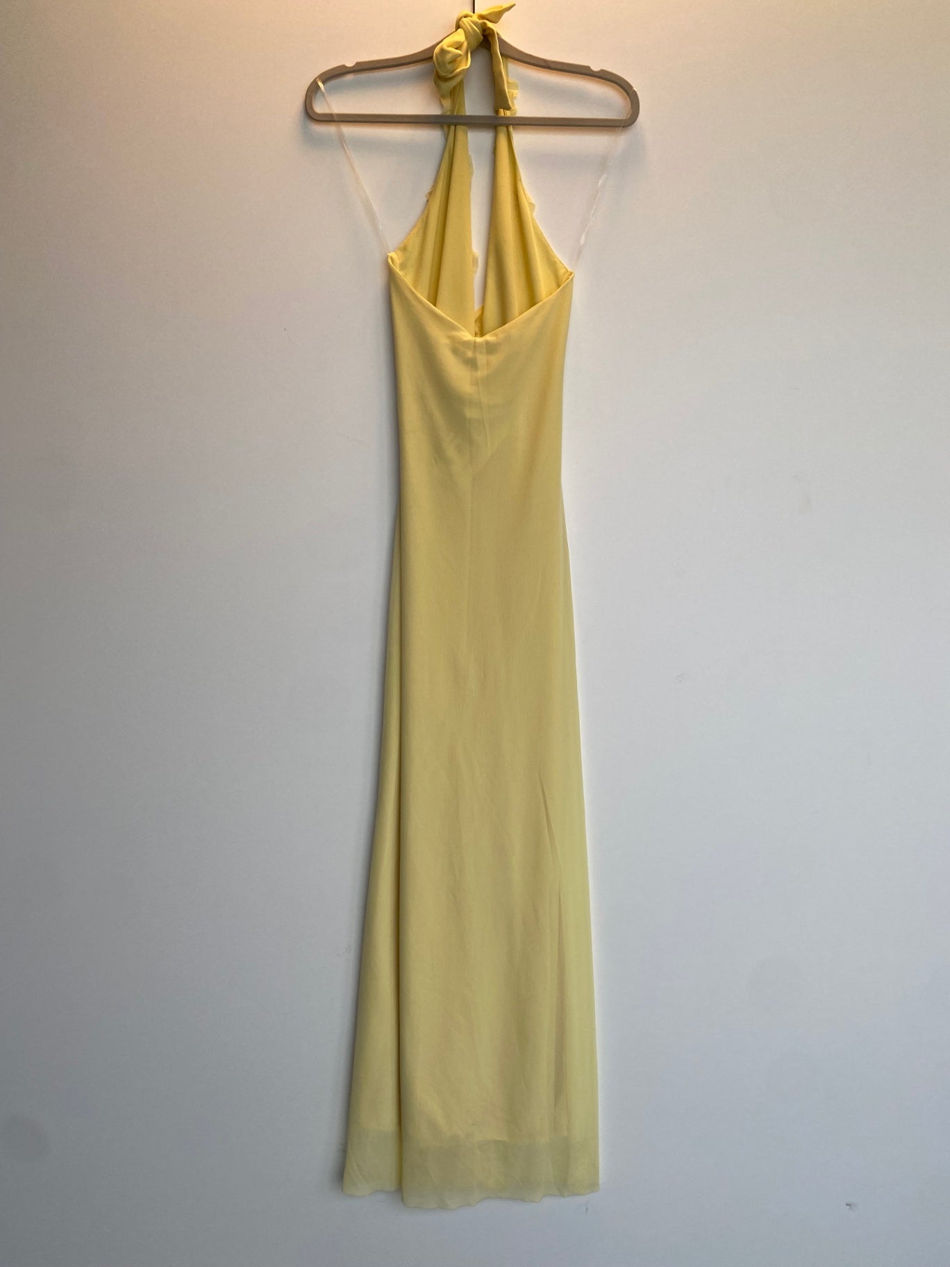Neckholder-Kleid 34 Gelb