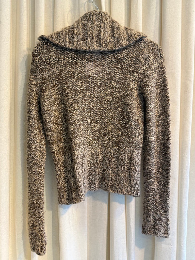 Strickjacke S Beige Braun