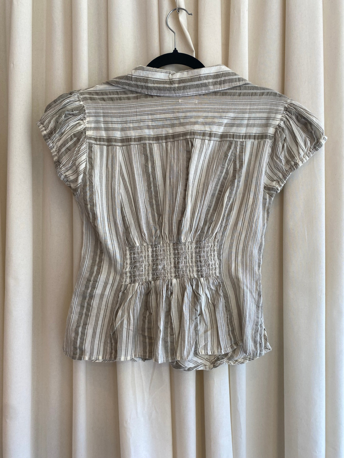Bluse M Beige/Gräulich