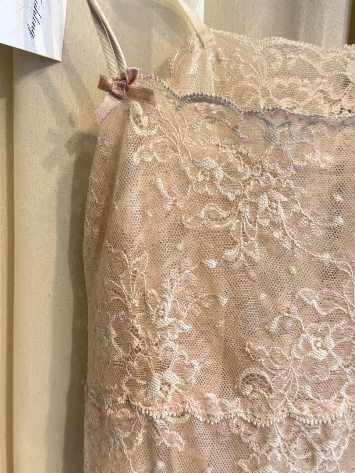 Top trägerlos S Beige