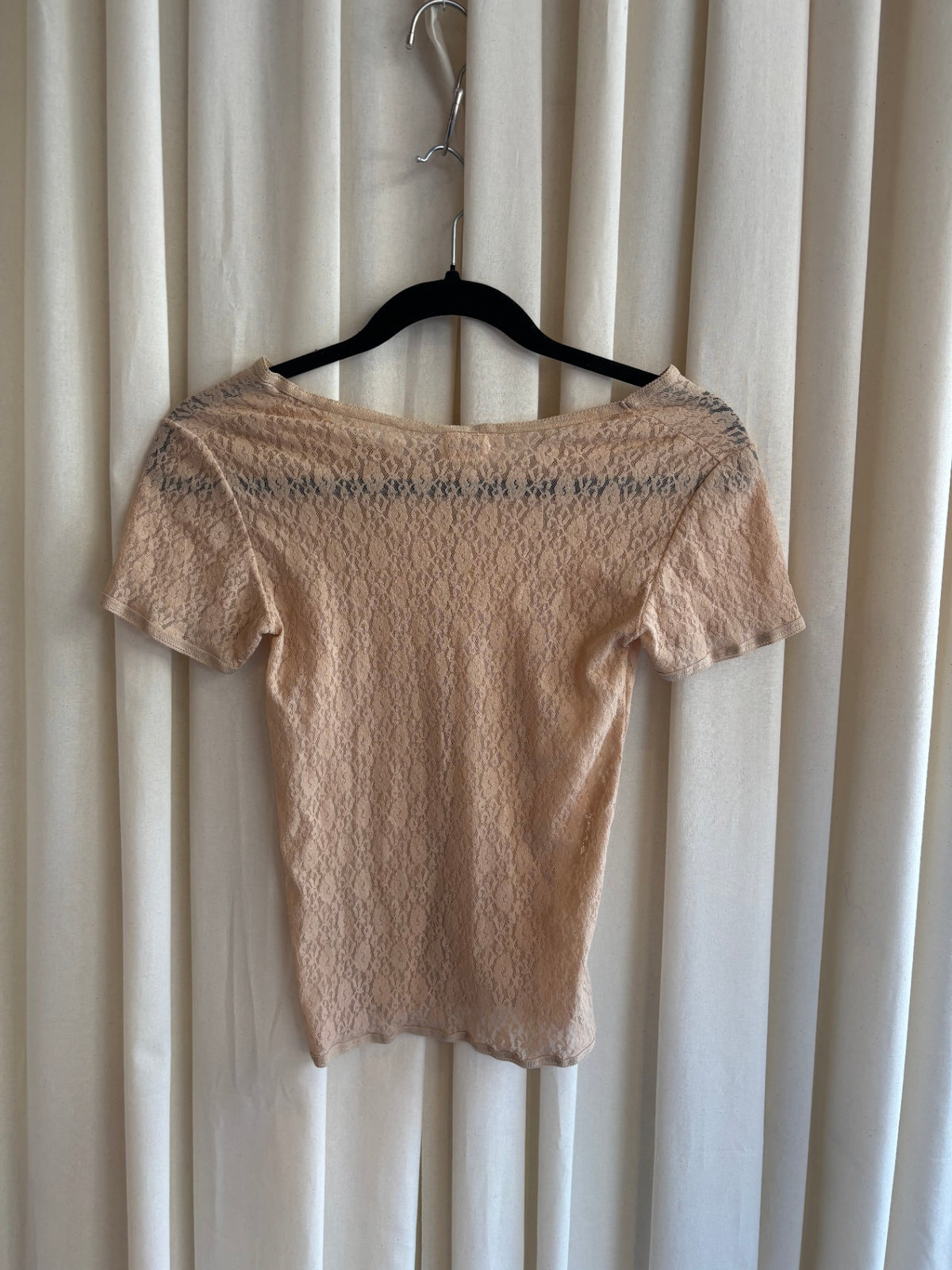 Spitzen Tshirt S Beige