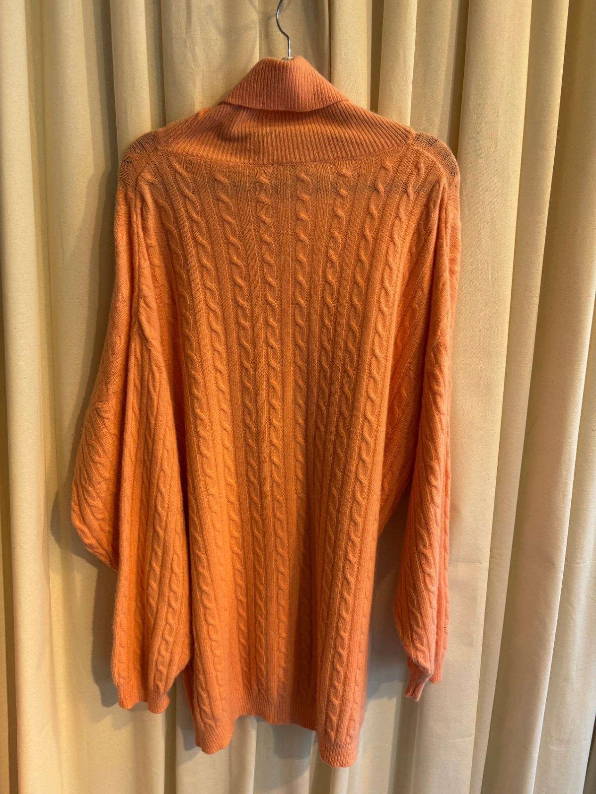 Strick Pullover L Pfirsich (Angora Wolle)