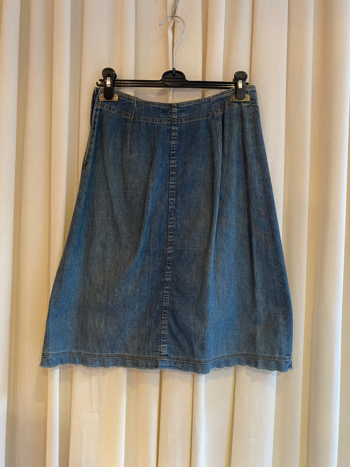 Jeansrock XXS Blau bestickt