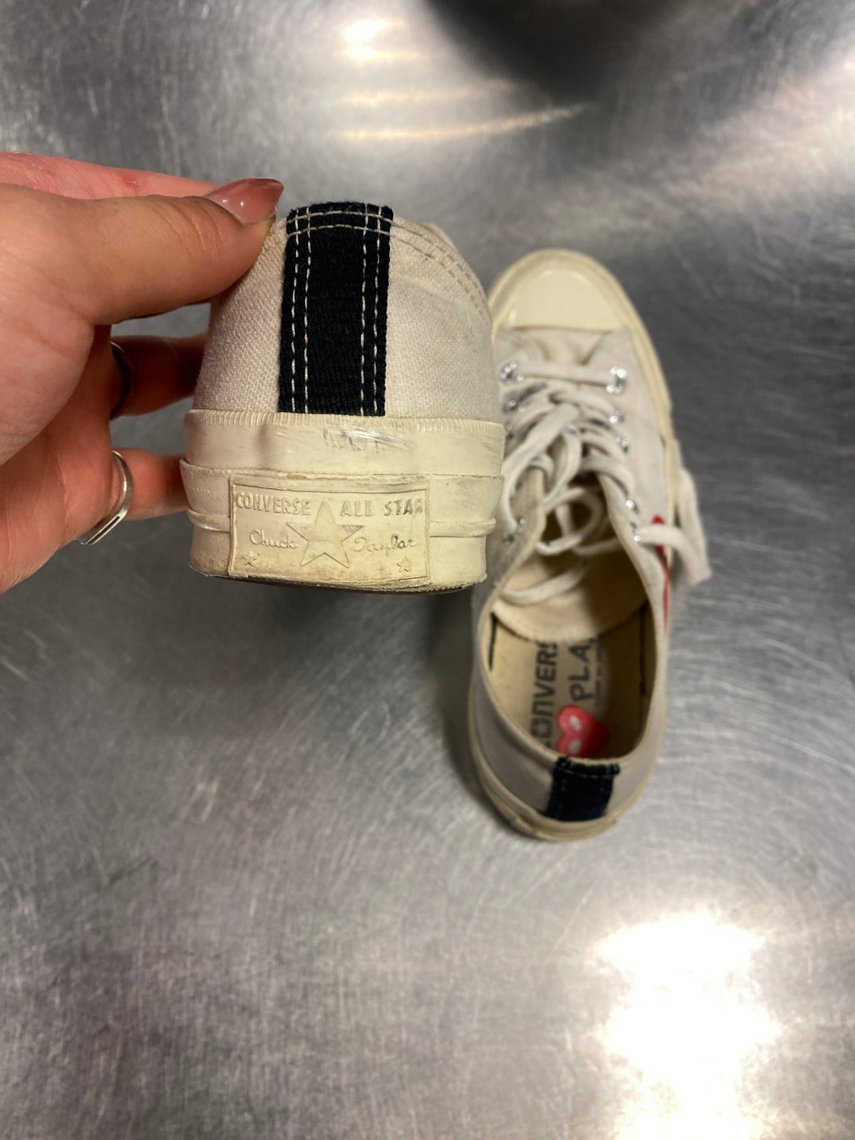 Converse Sneakers 37.5 Creme Rot