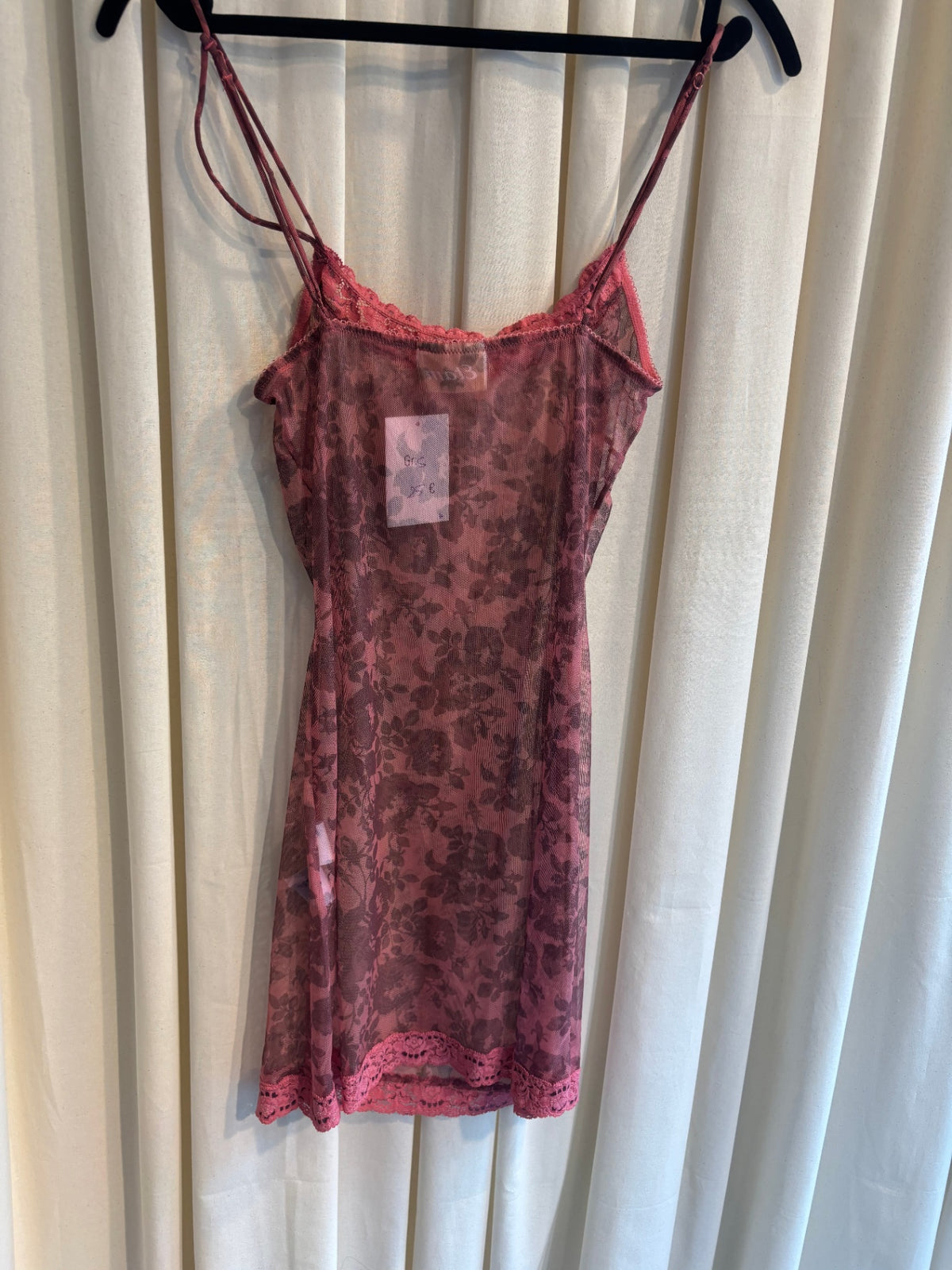 Mesh Minikleid S Rosa