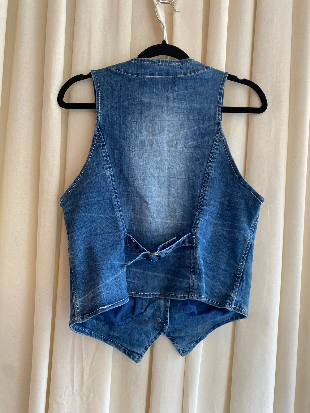 Denim Weste L mit Studs